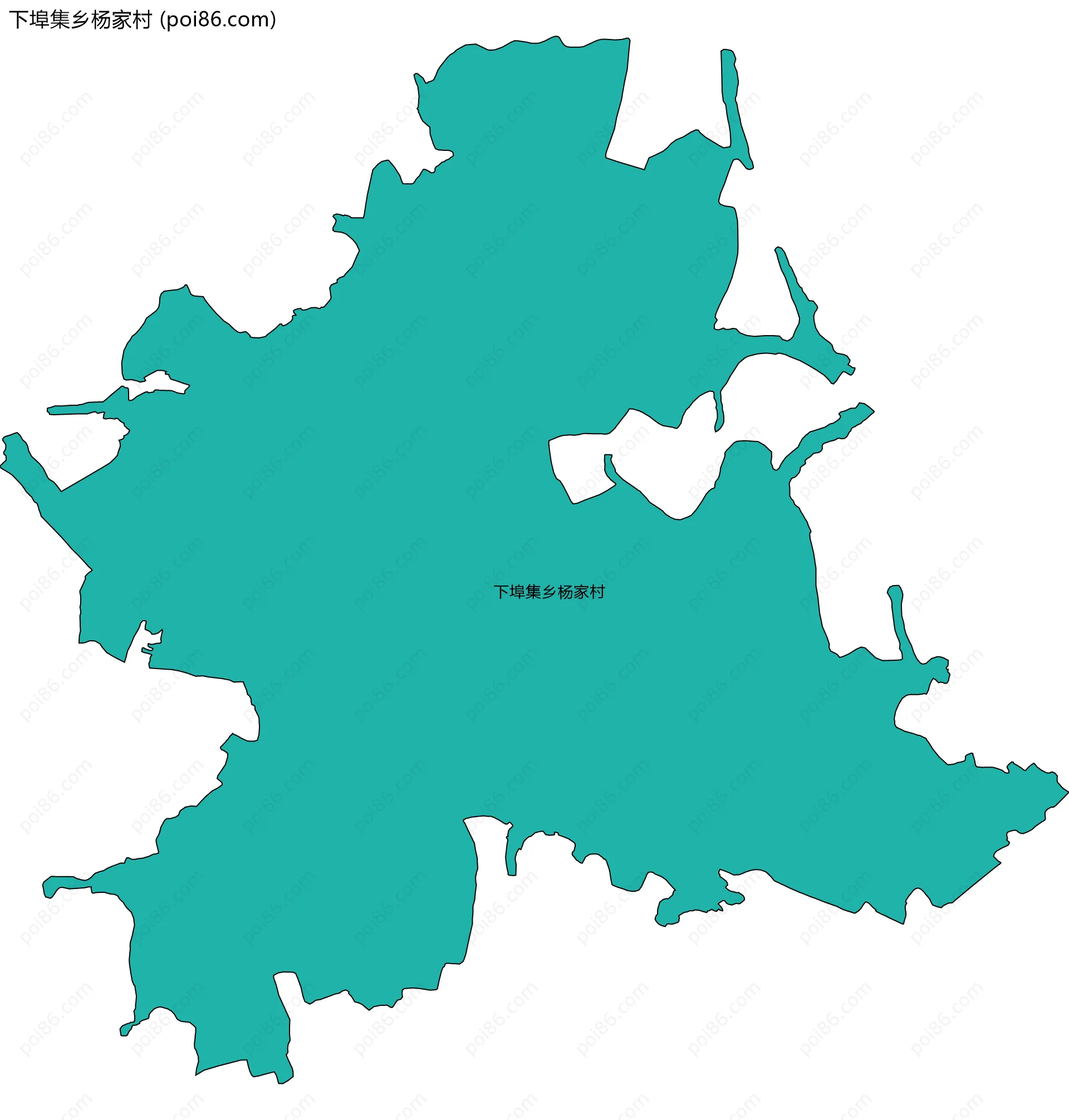 下埠集乡杨家村边界地图
