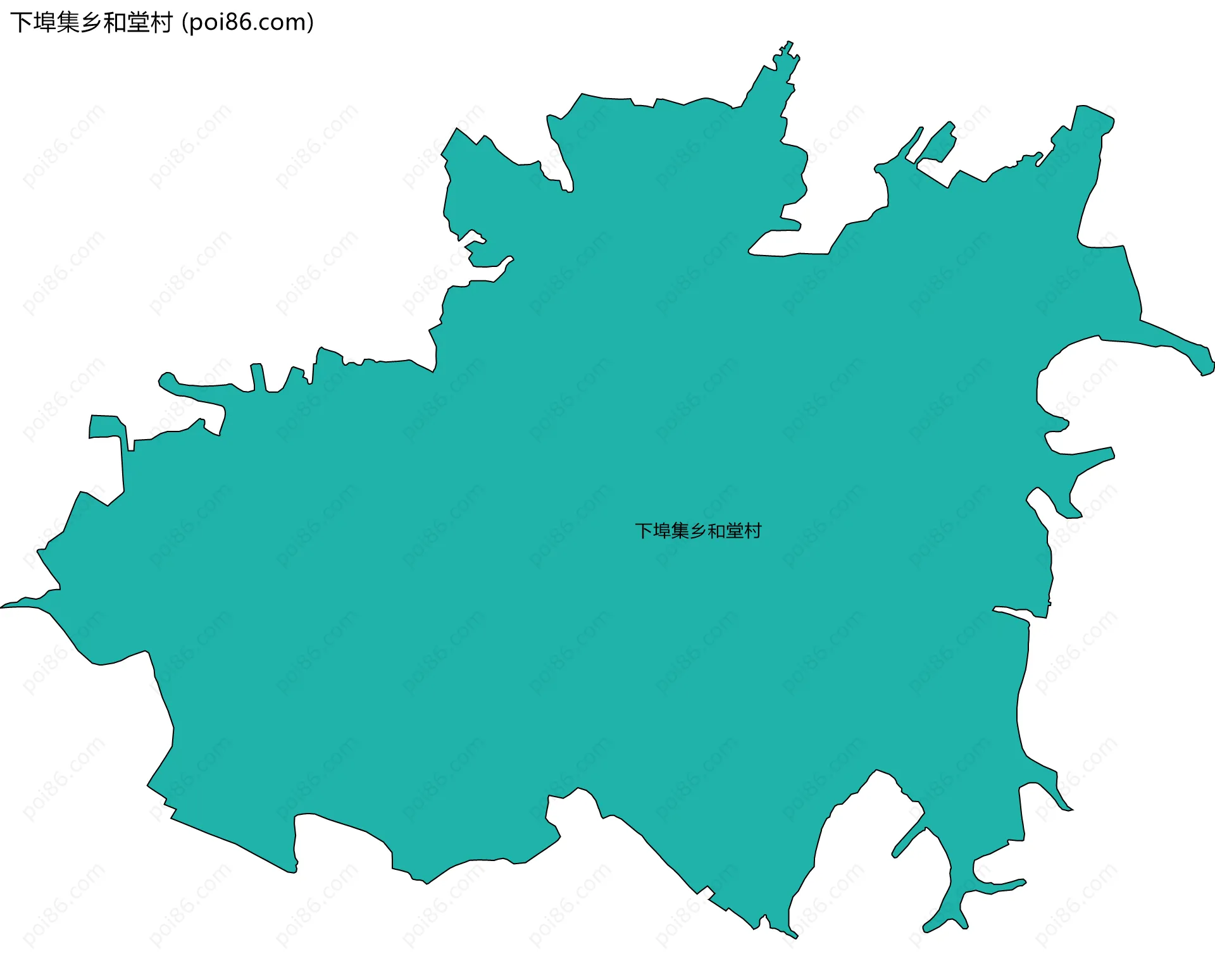 下埠集乡和堂村边界地图