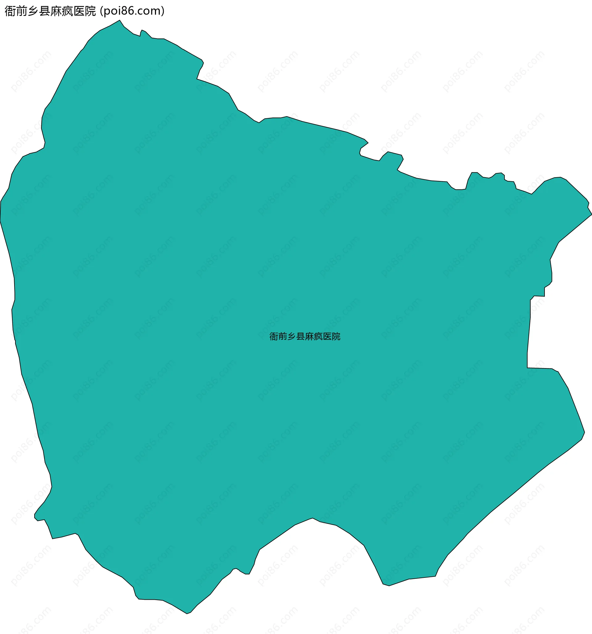 衙前乡县麻疯医院边界地图