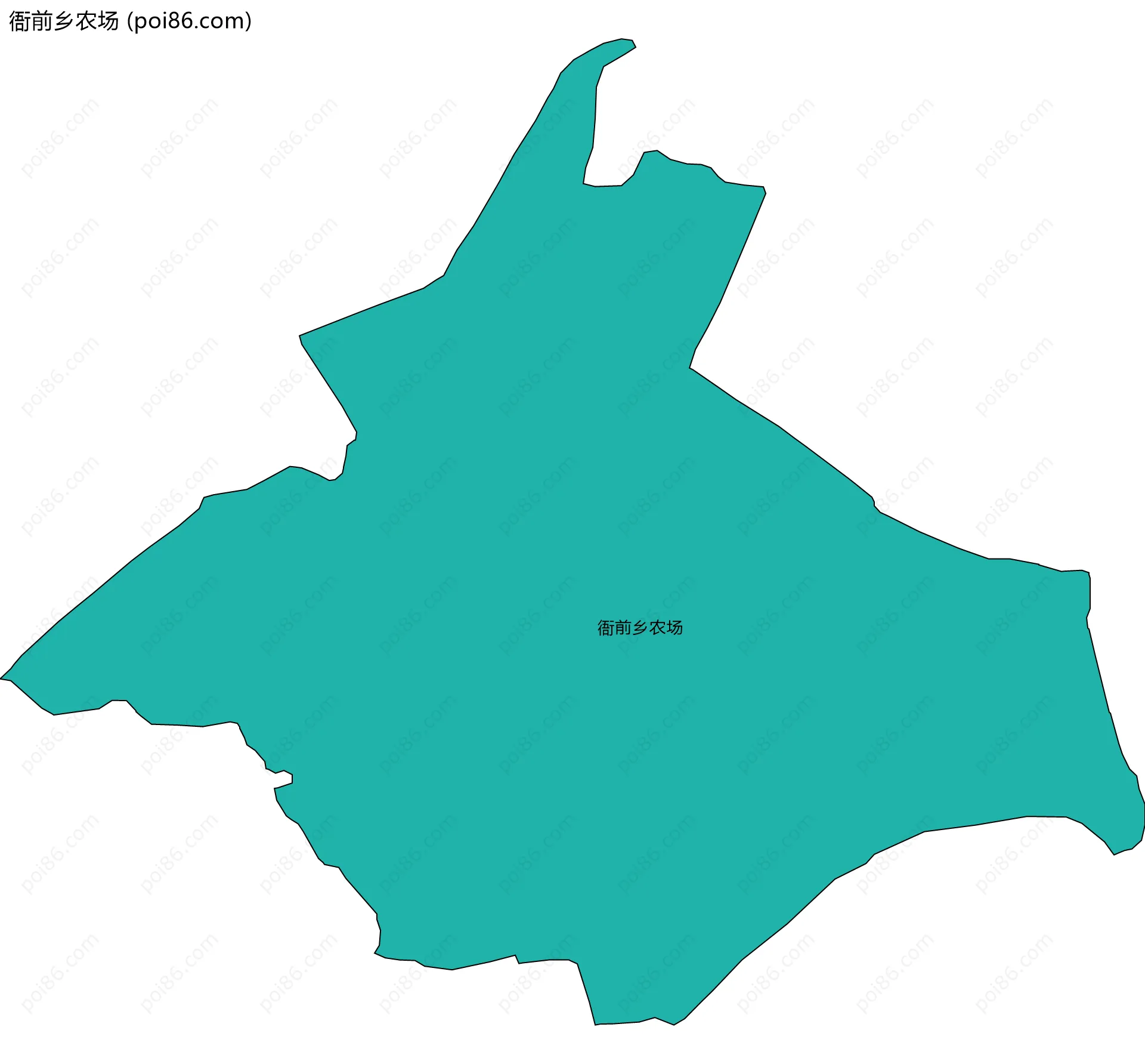 衙前乡农场边界地图