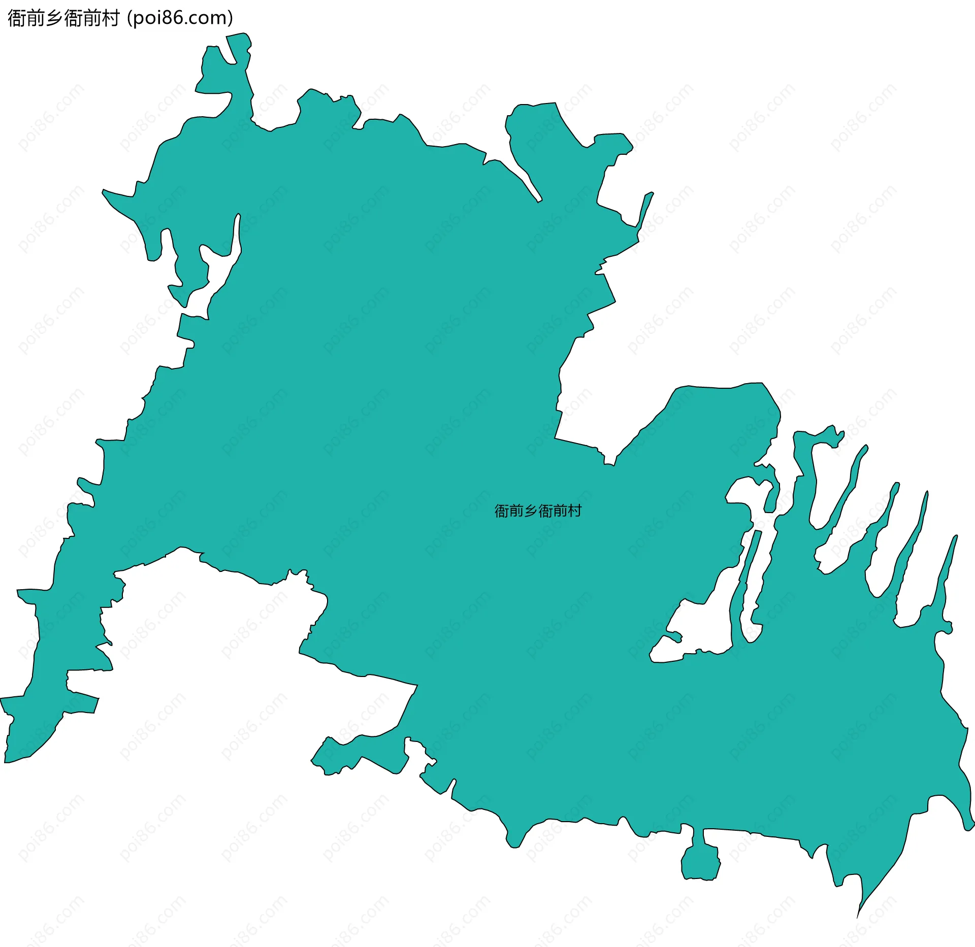 衙前乡衙前村边界地图