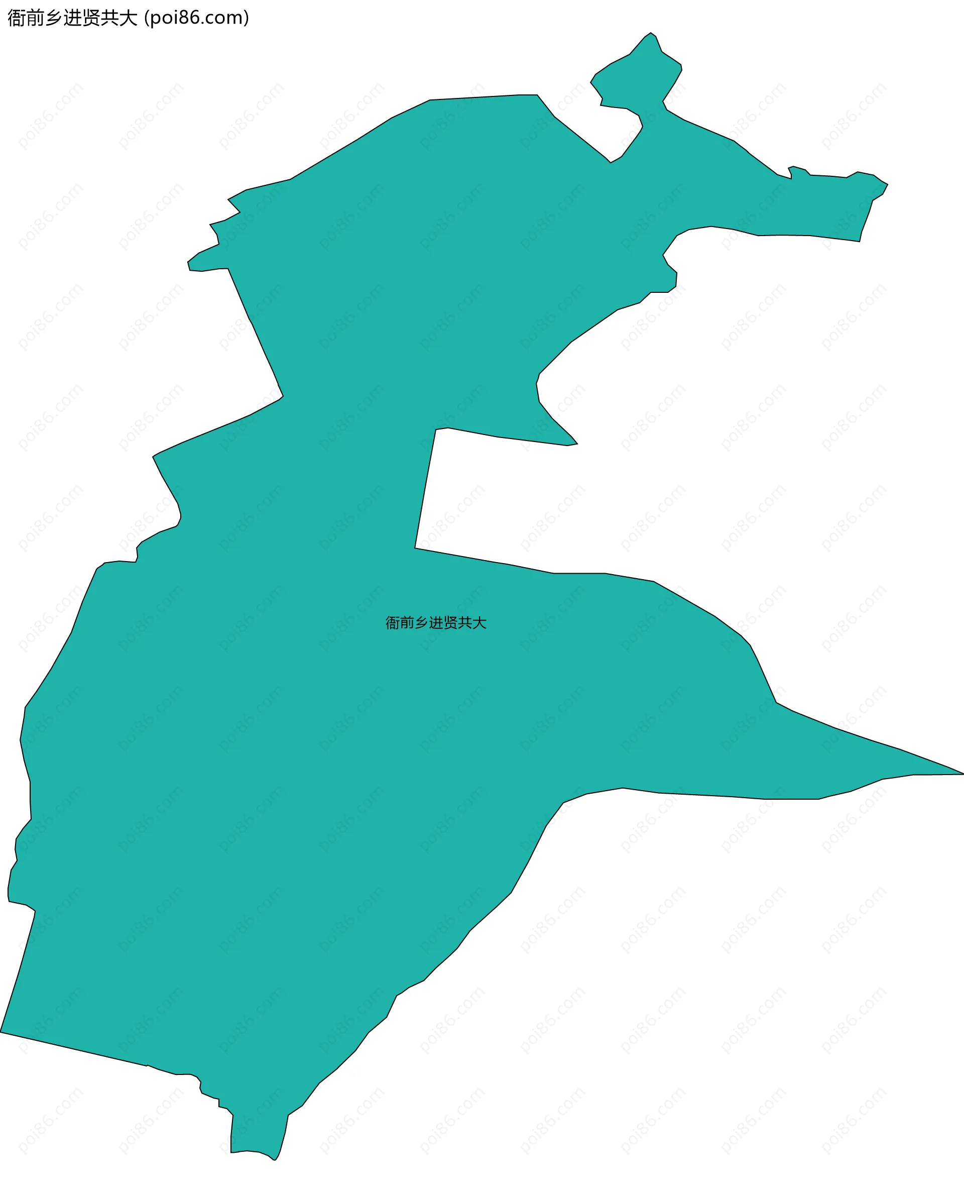 衙前乡进贤共大边界地图