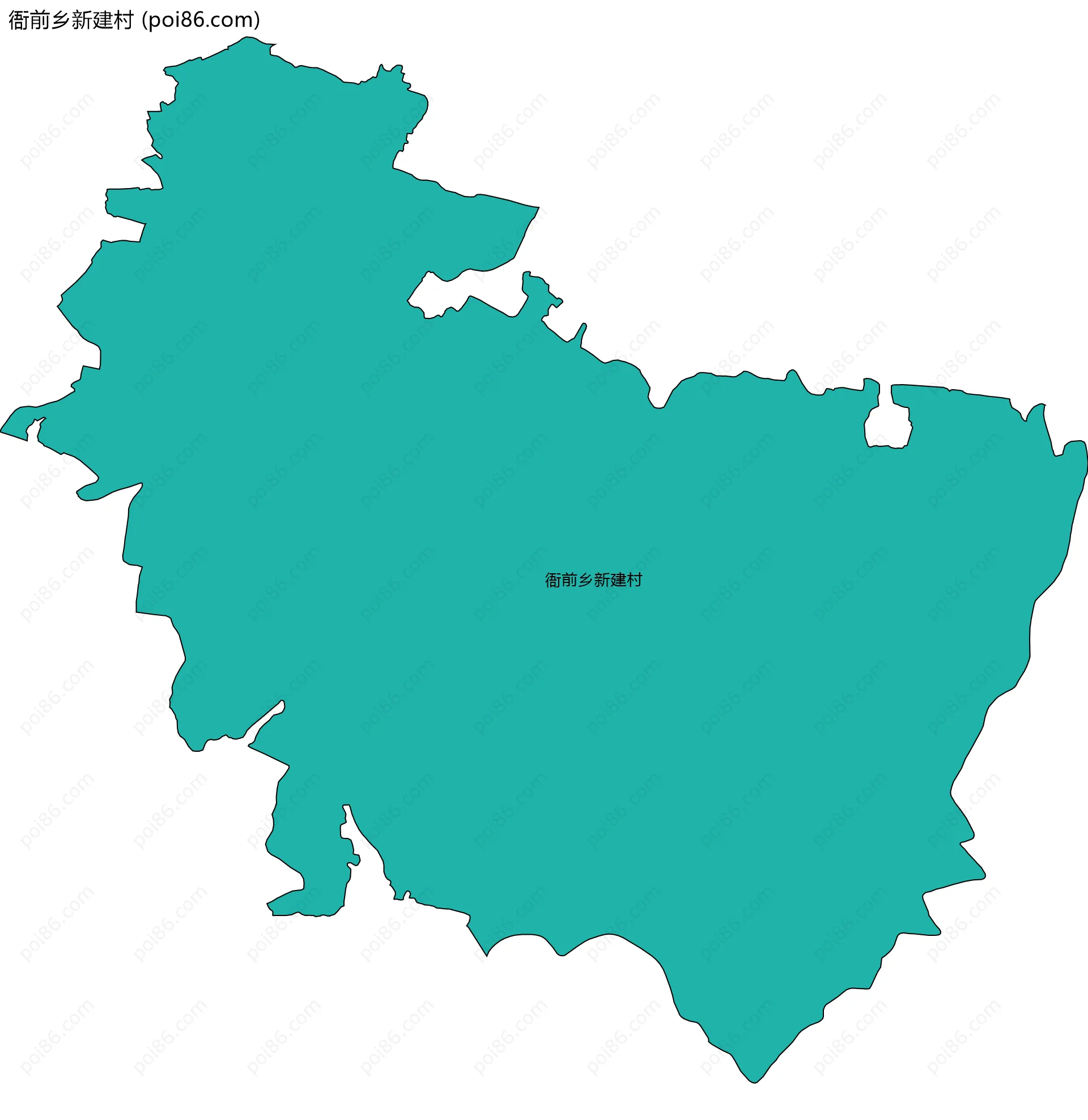 衙前乡新建村边界地图