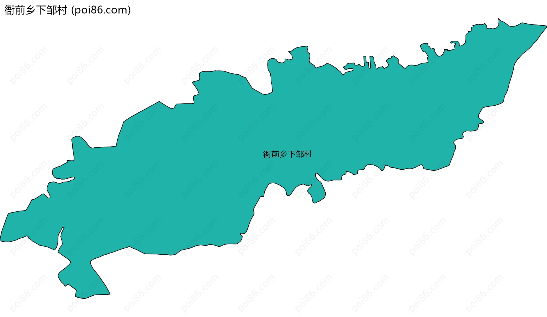 衙前乡下邹村边界地图