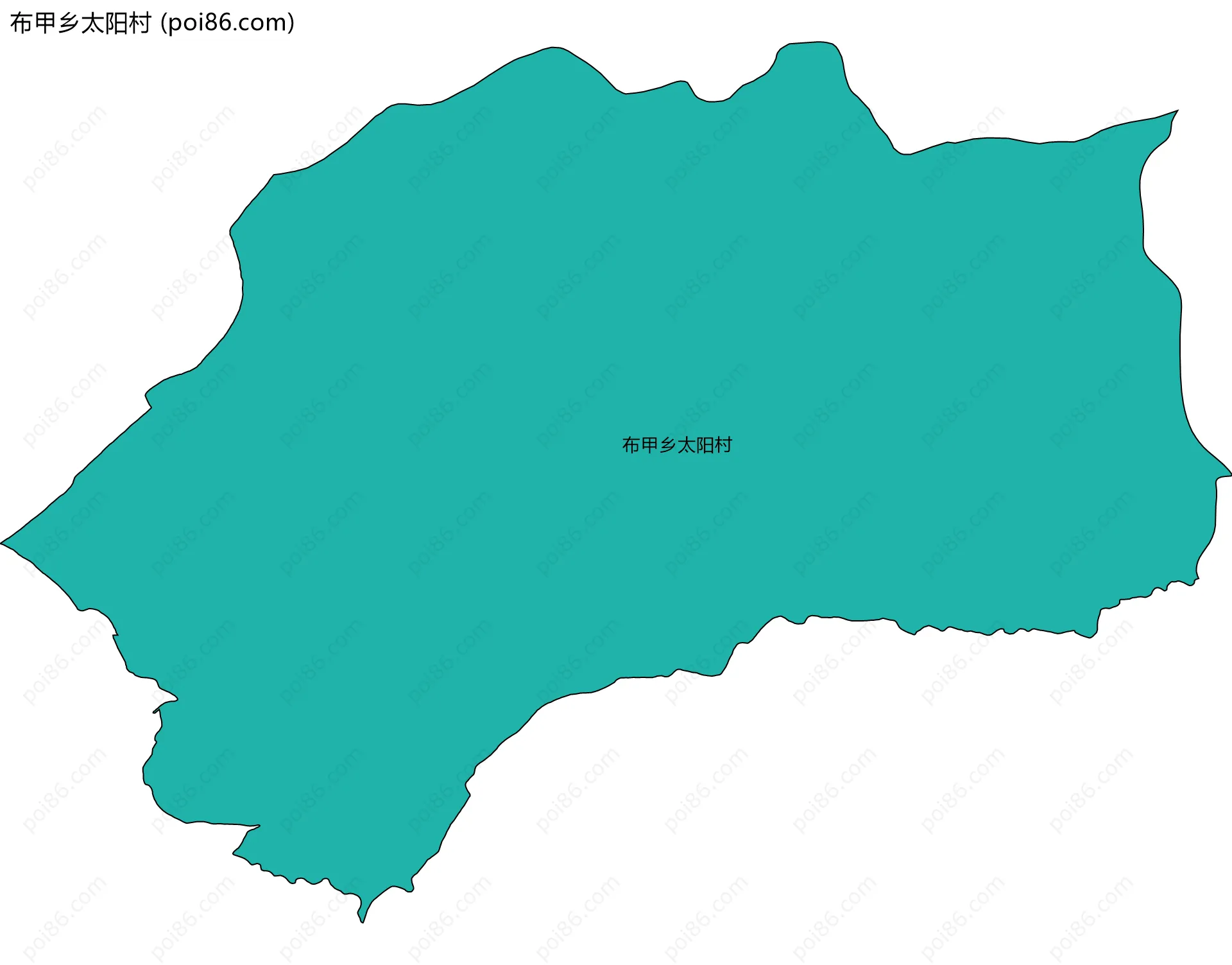 布甲乡太阳村边界地图