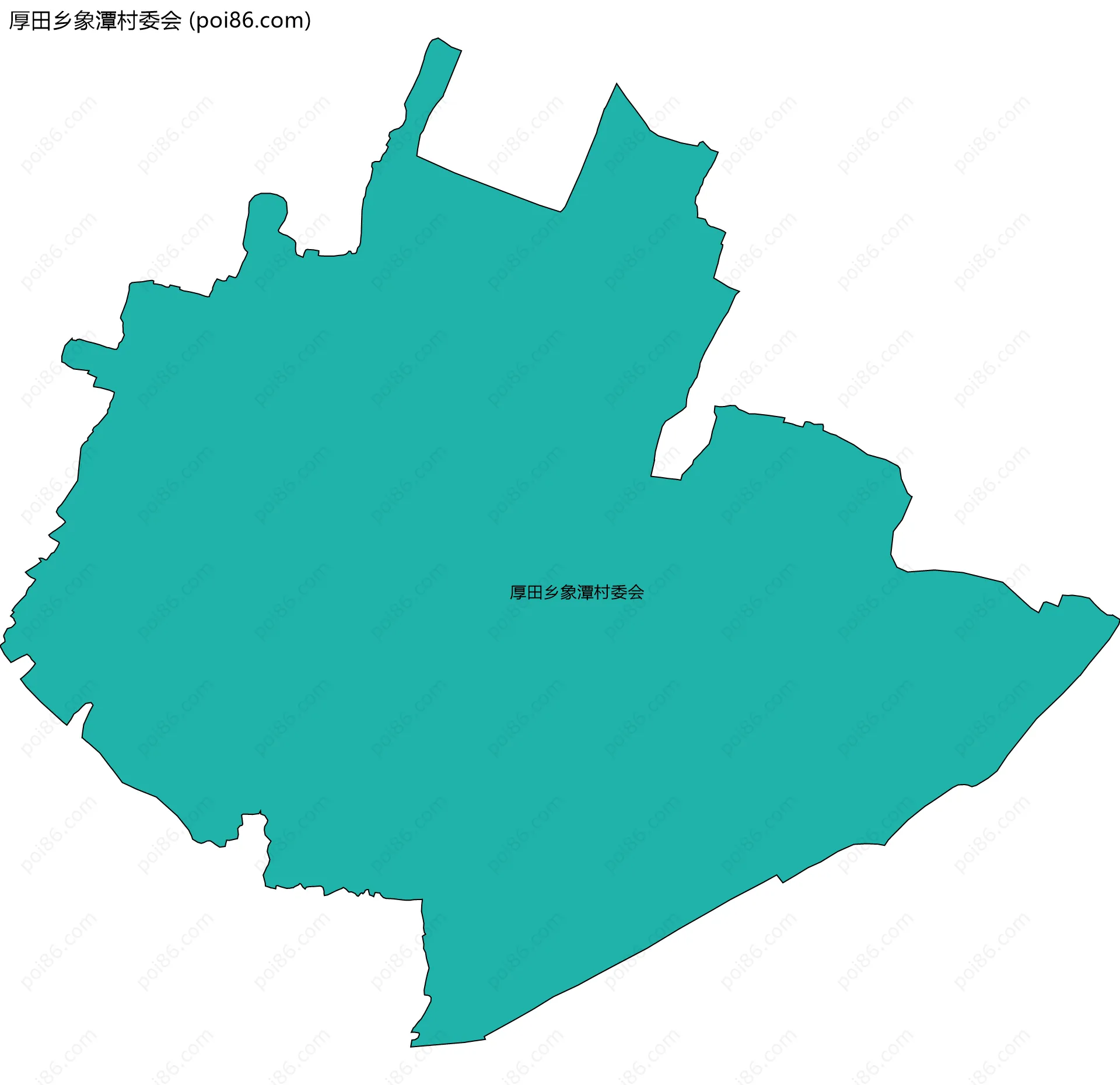 厚田乡象潭村委会边界地图