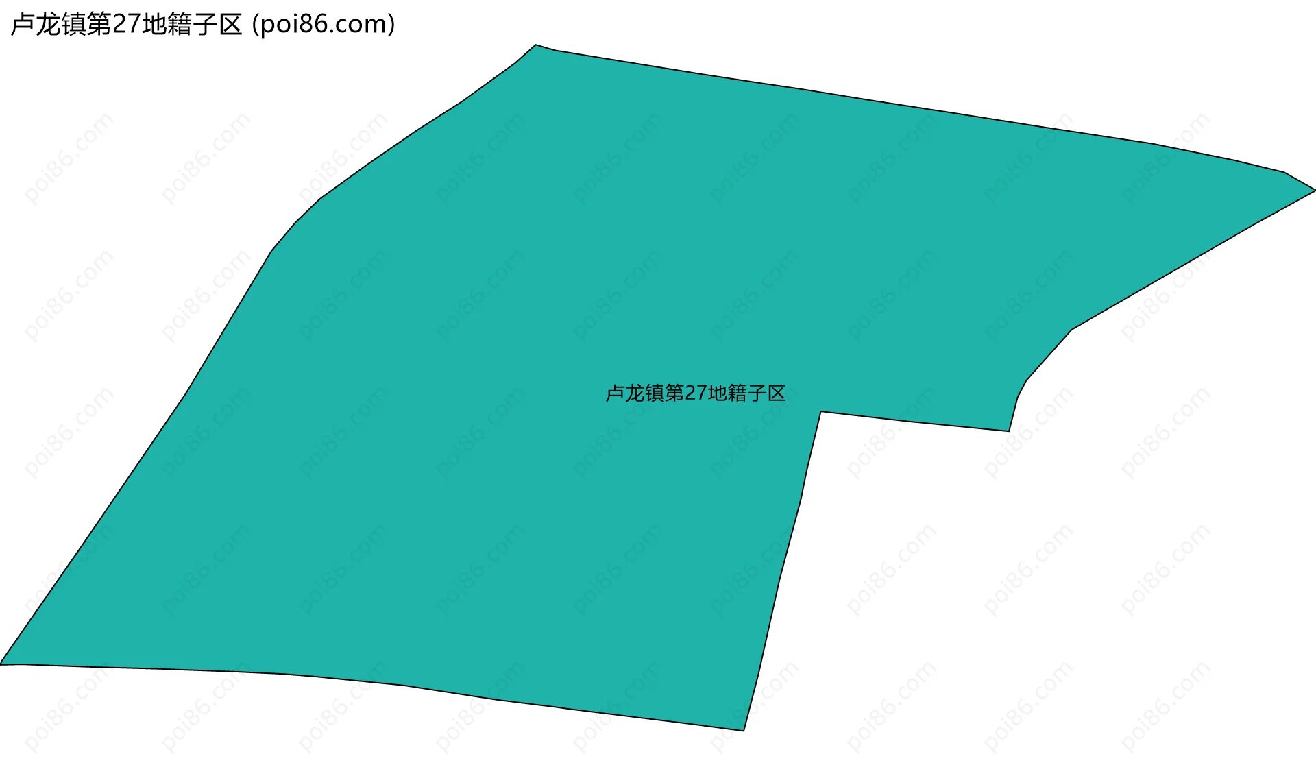卢龙镇第27地籍子区边界地图