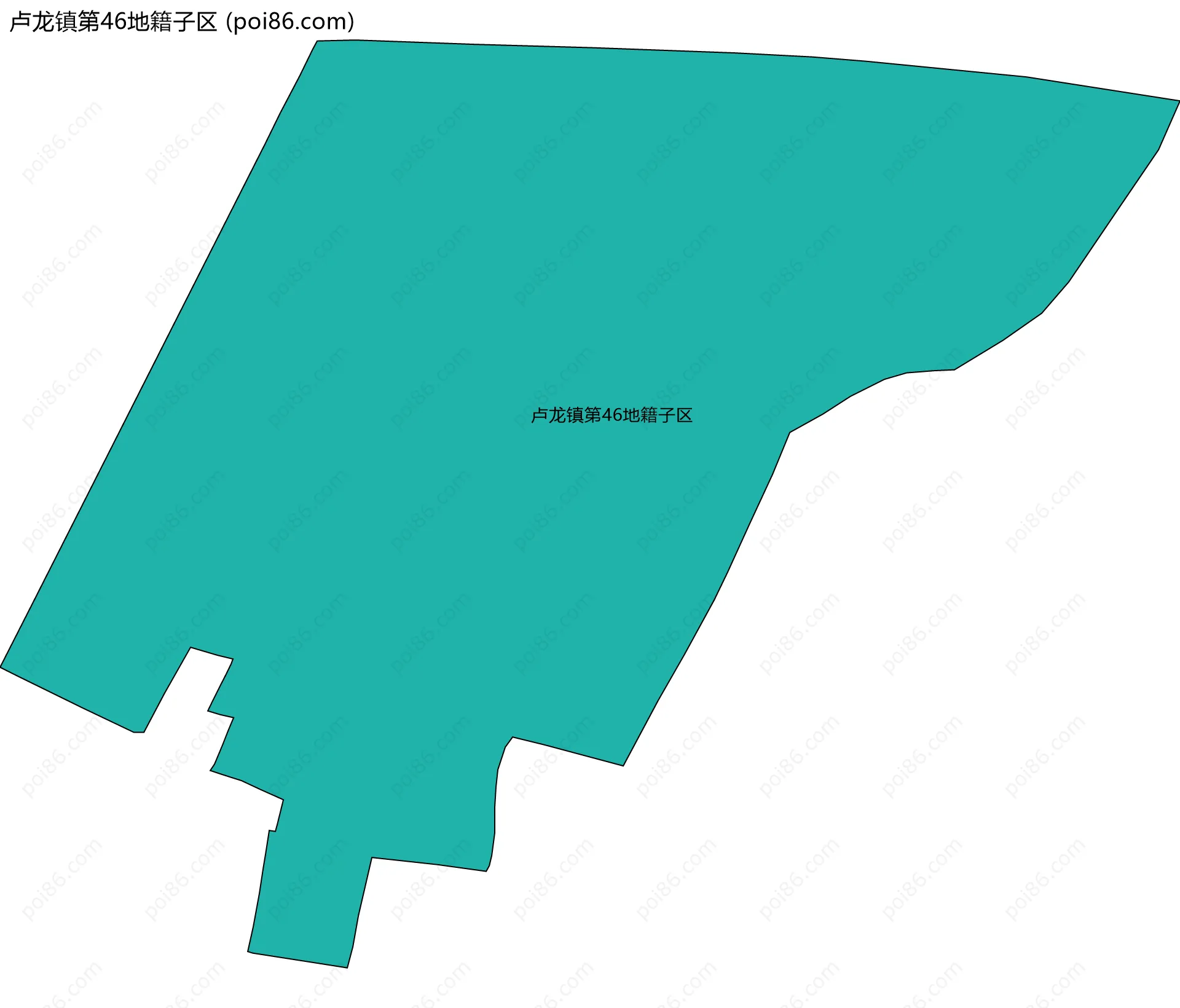 卢龙镇第46地籍子区边界地图