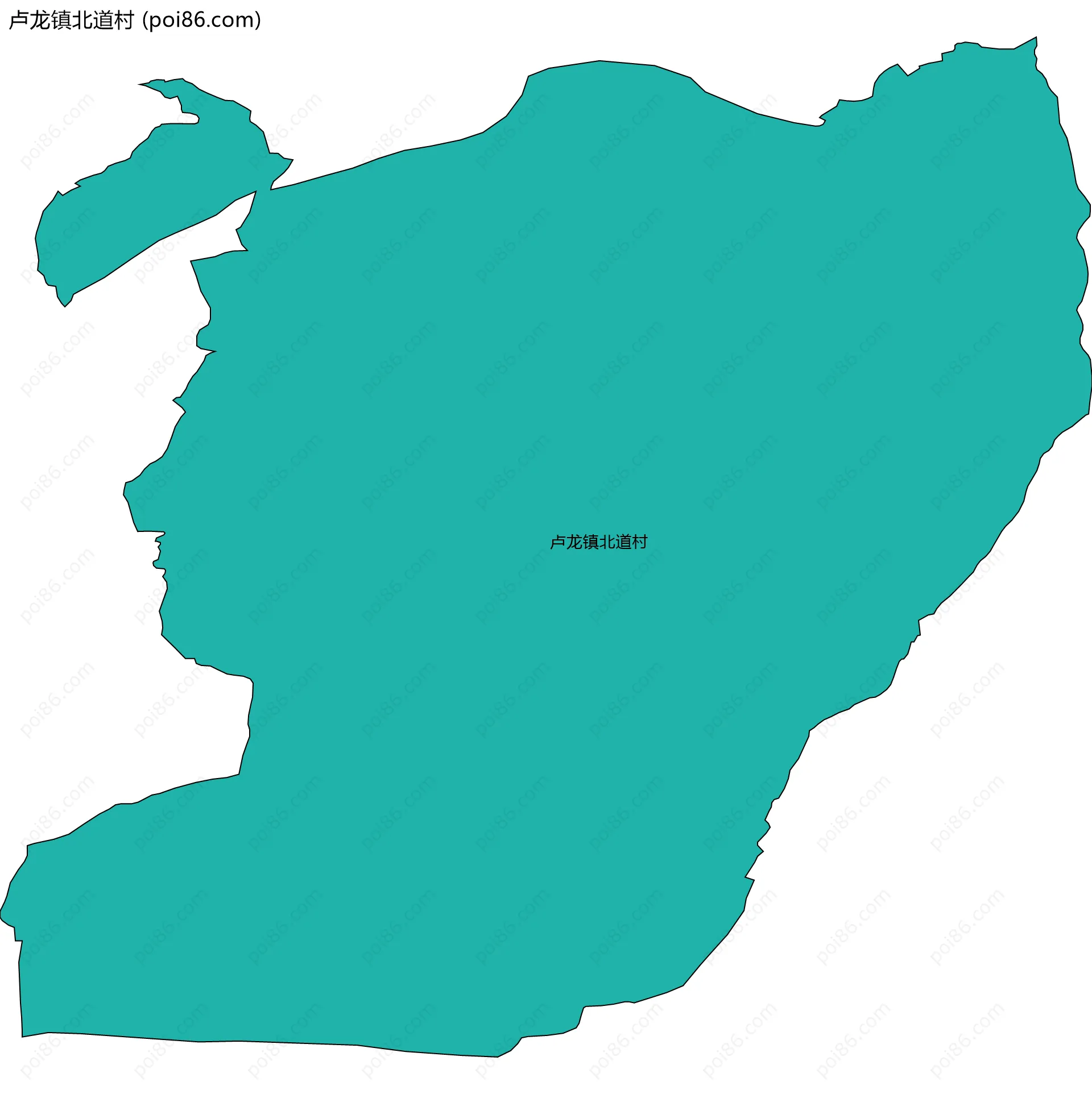 卢龙镇北道村边界地图
