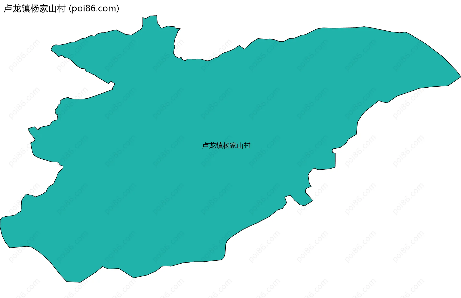 卢龙镇杨家山村边界地图