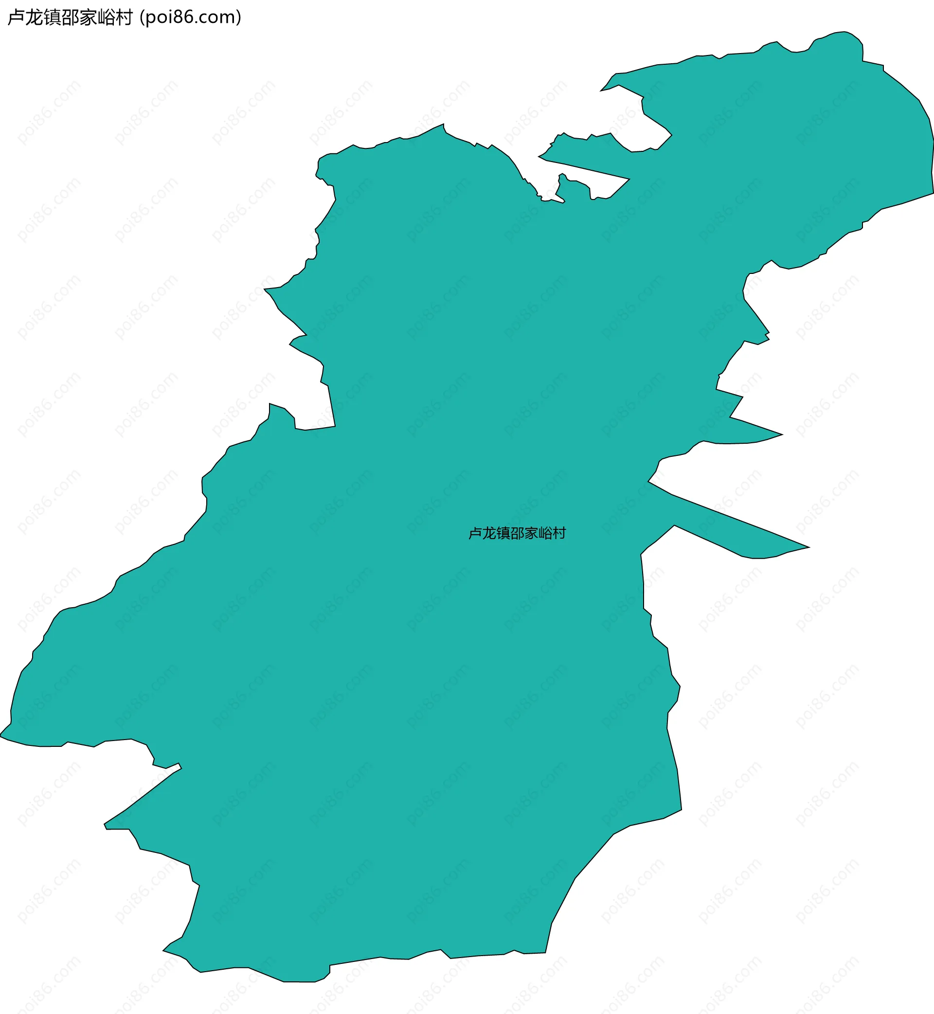 卢龙镇邵家峪村边界地图