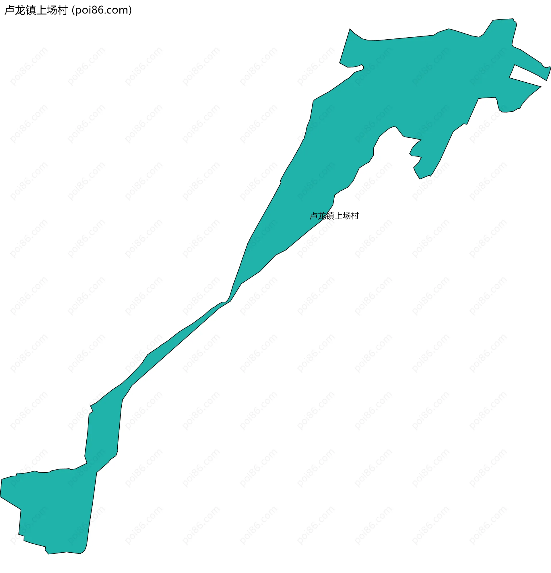 卢龙镇上场村边界地图