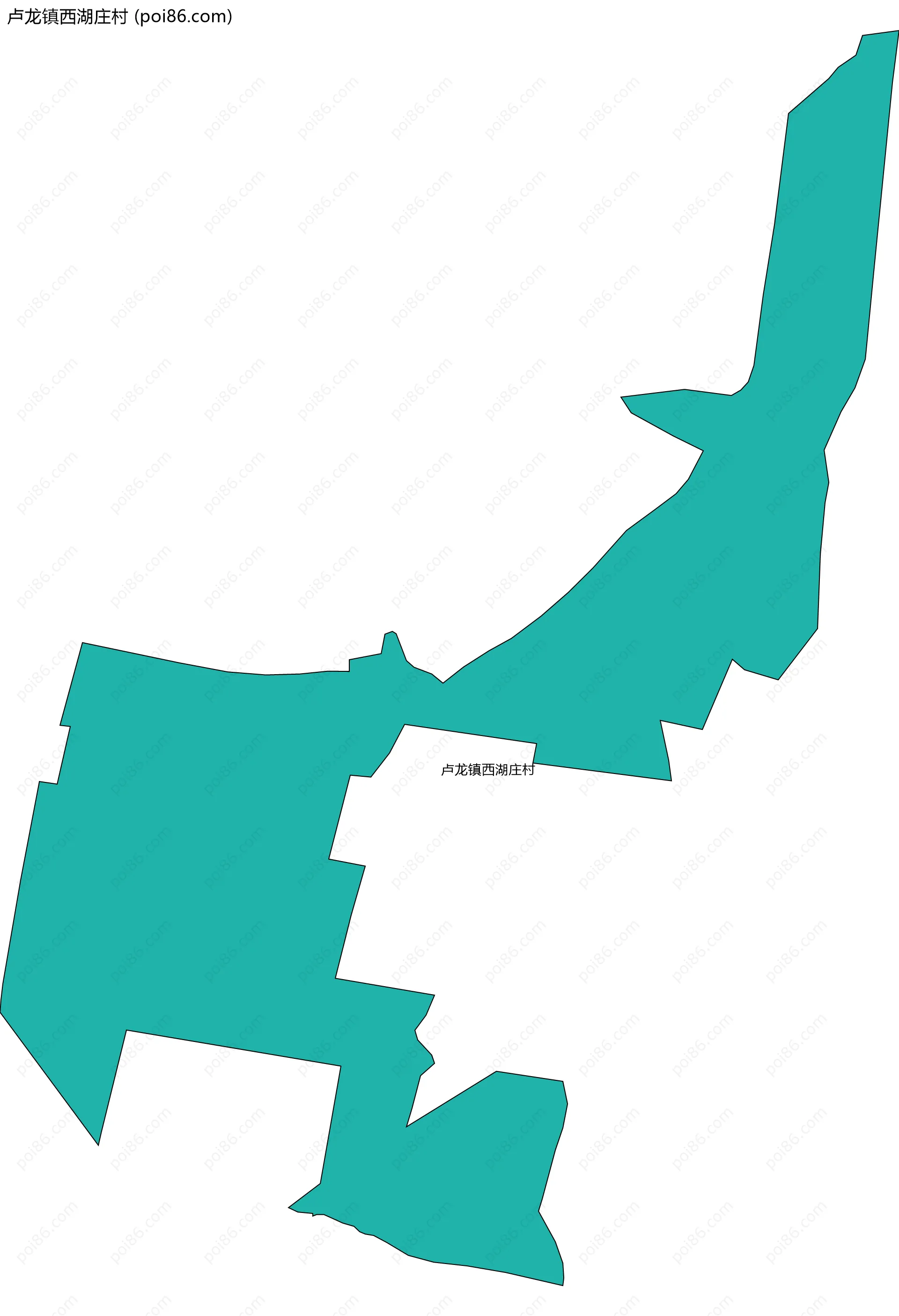 卢龙镇西湖庄村边界地图