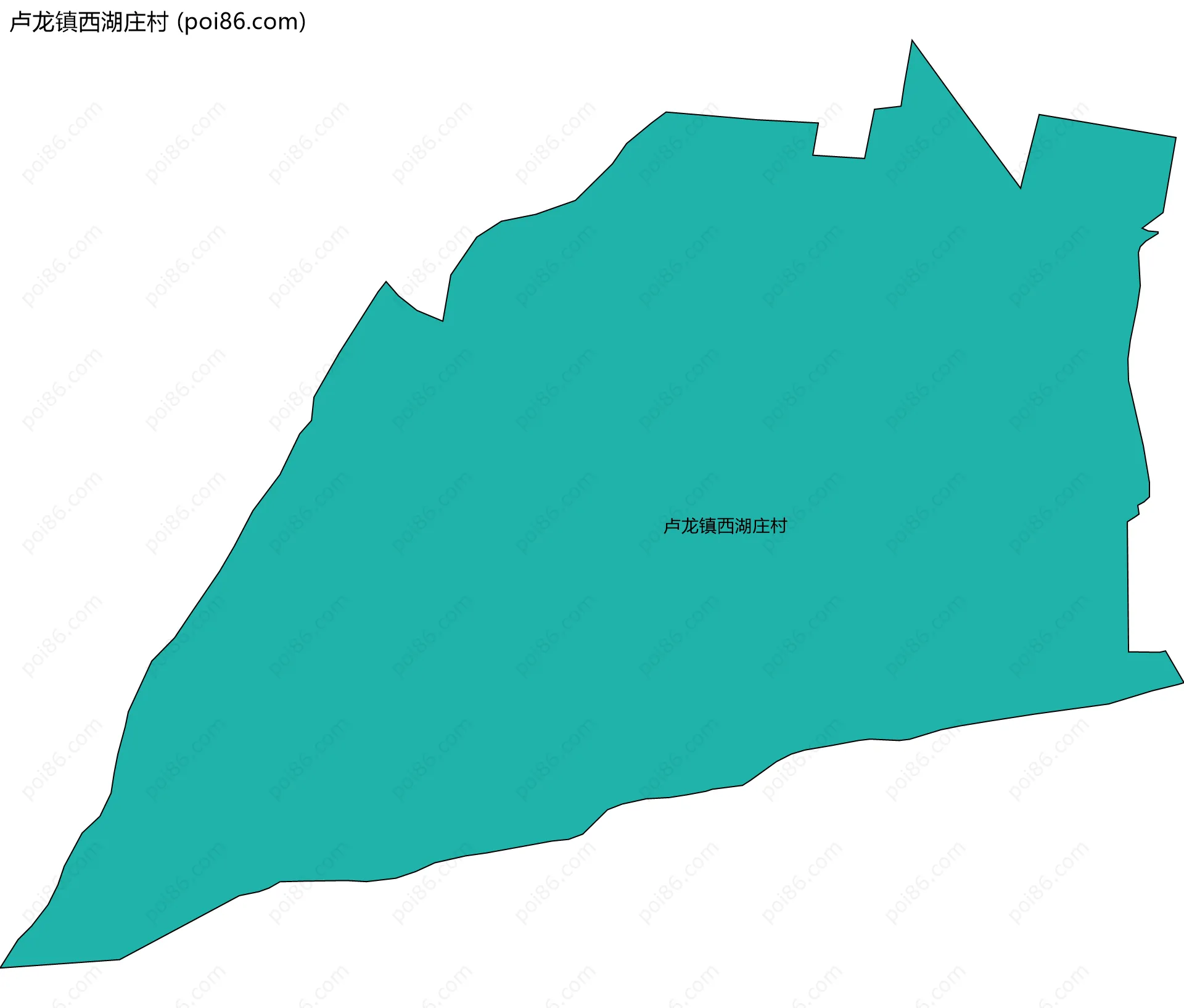 卢龙镇西湖庄村边界地图