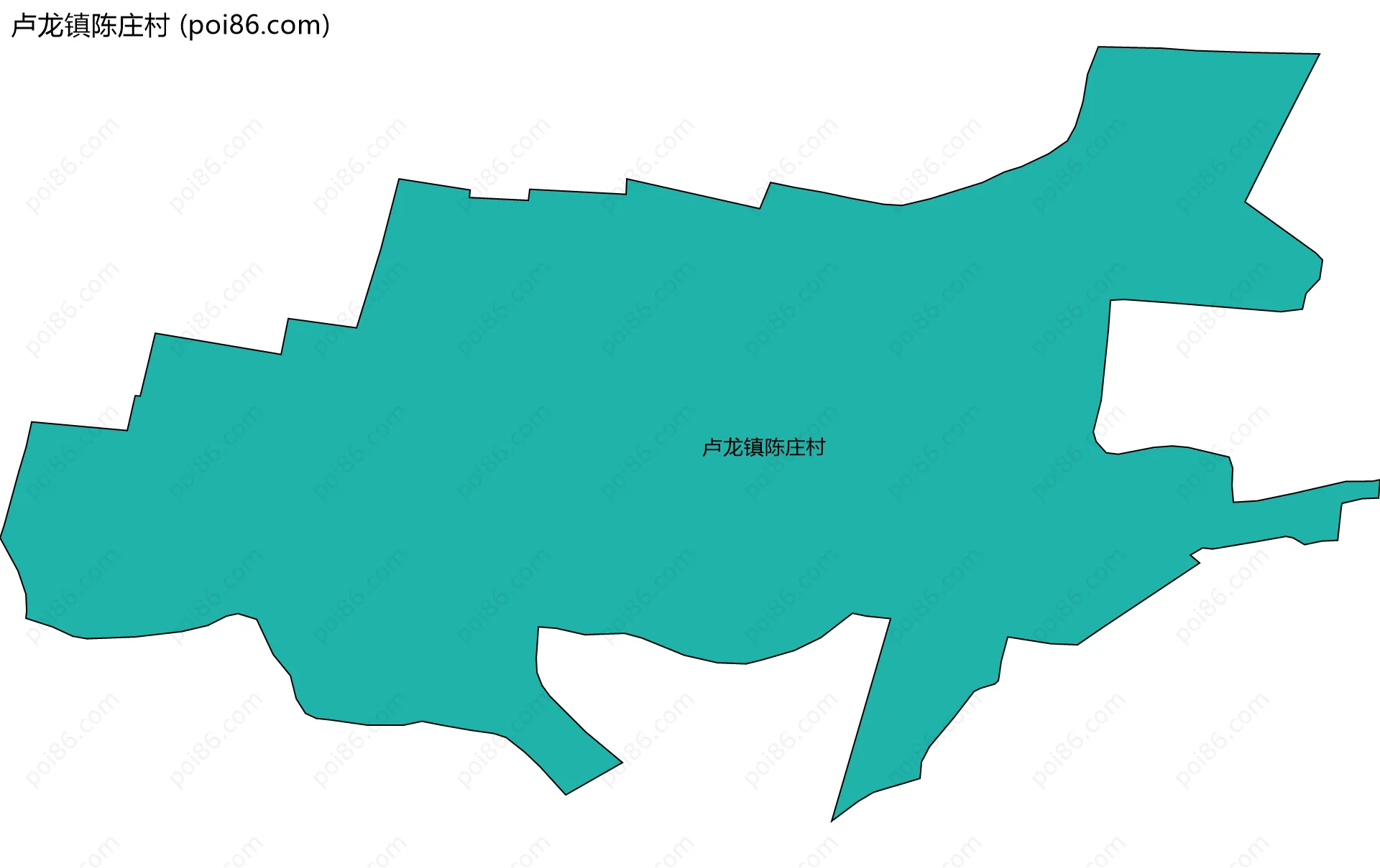 卢龙镇陈庄村边界地图