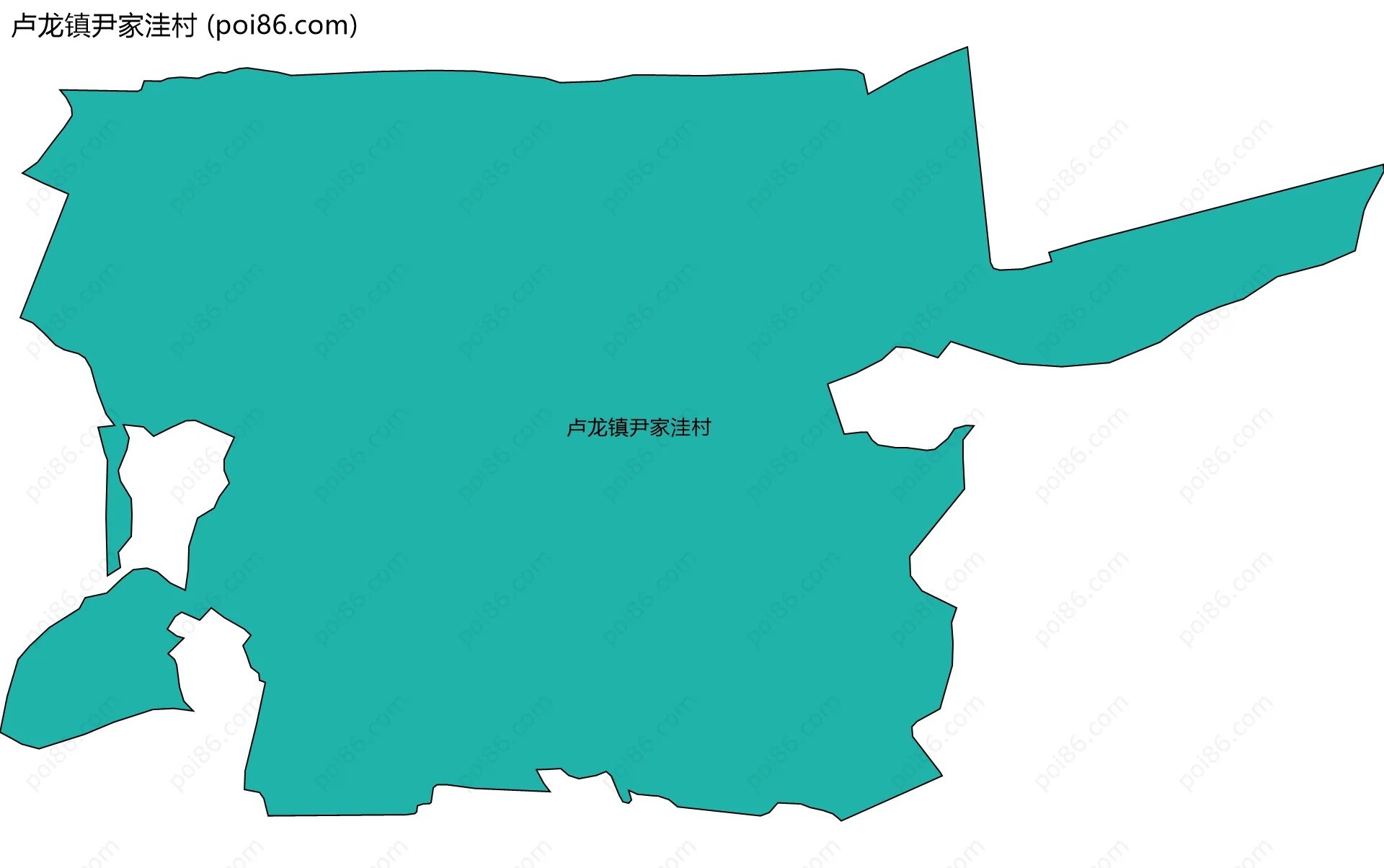 卢龙镇尹家洼村边界地图