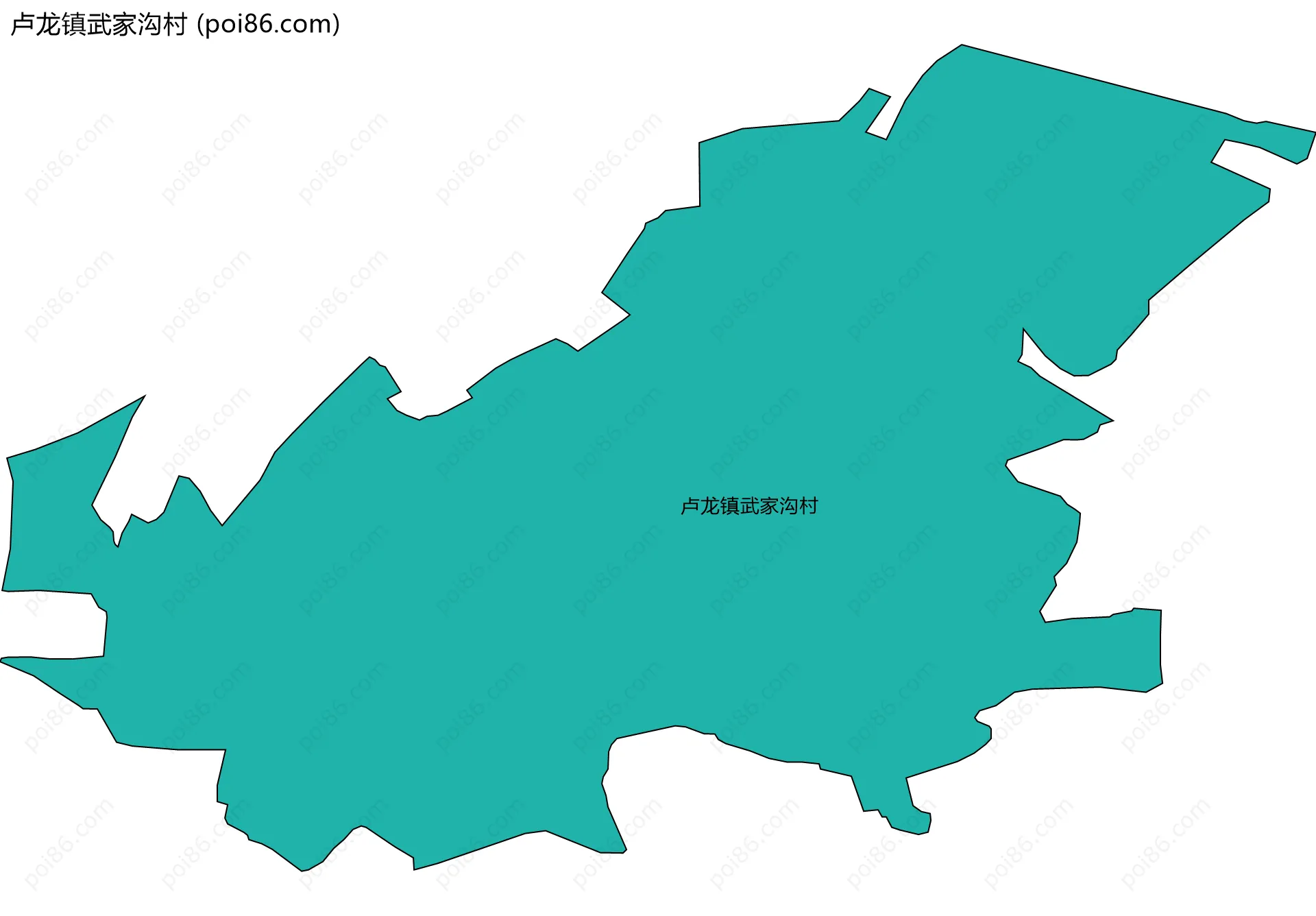 卢龙镇武家沟村边界地图