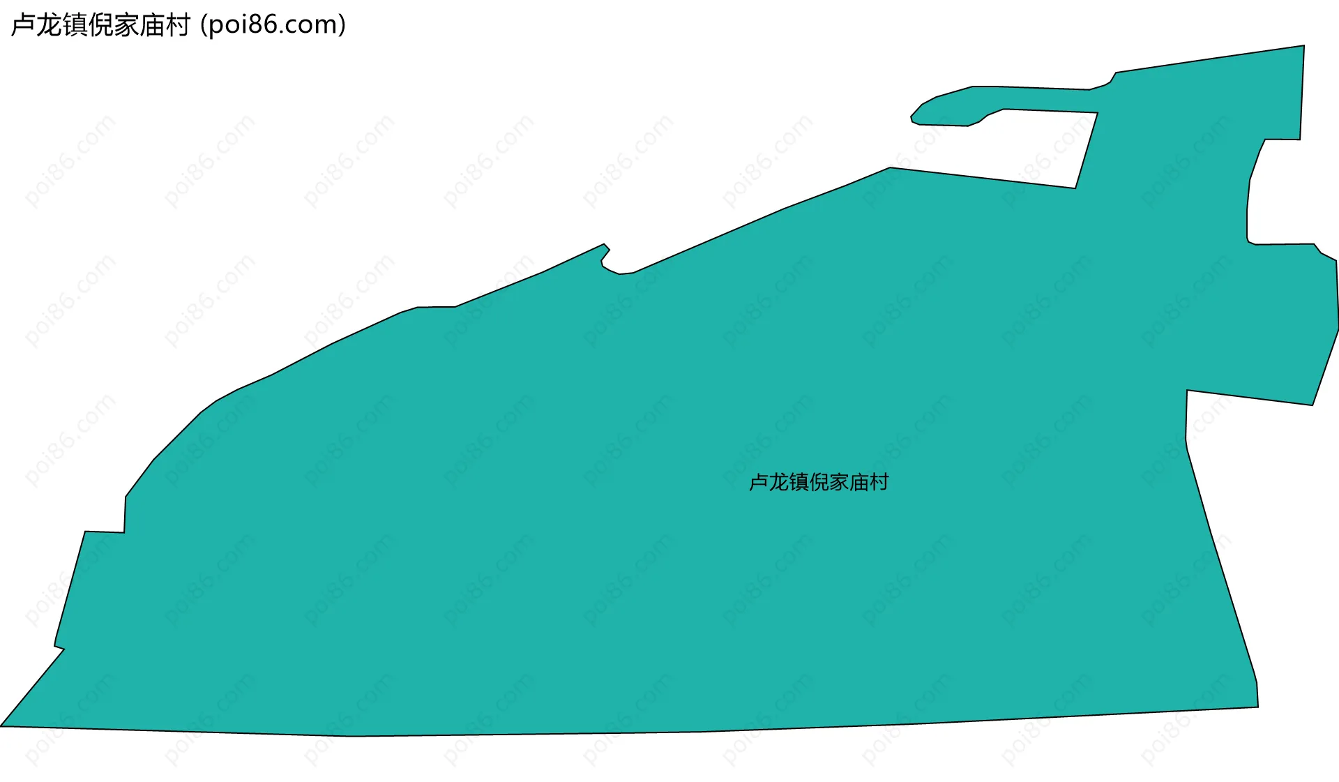 卢龙镇倪家庙村边界地图