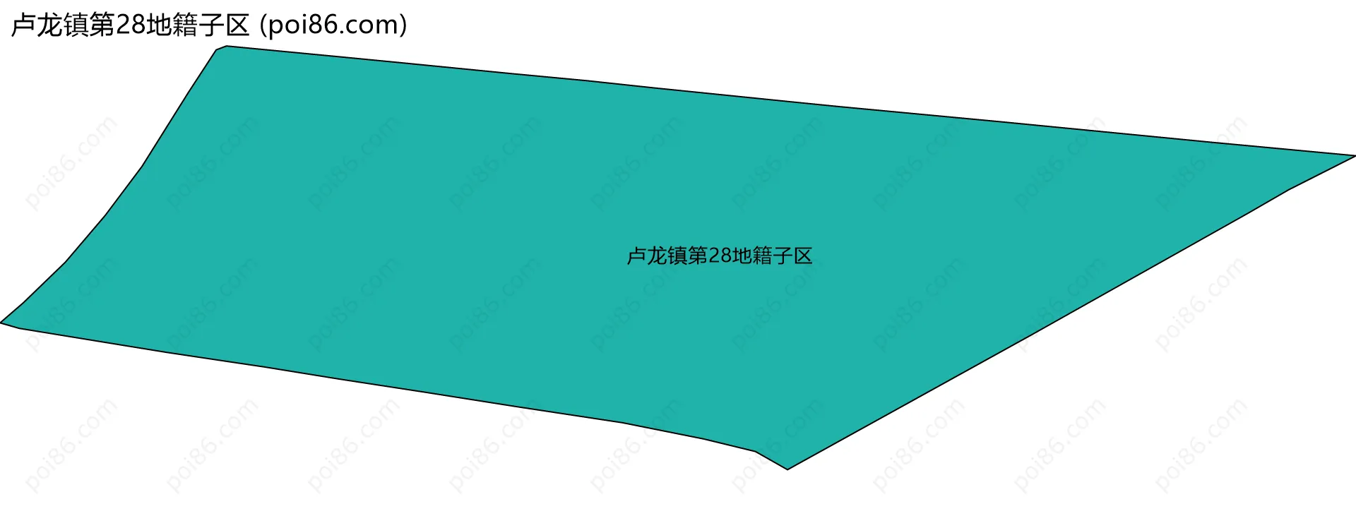 卢龙镇第28地籍子区边界地图