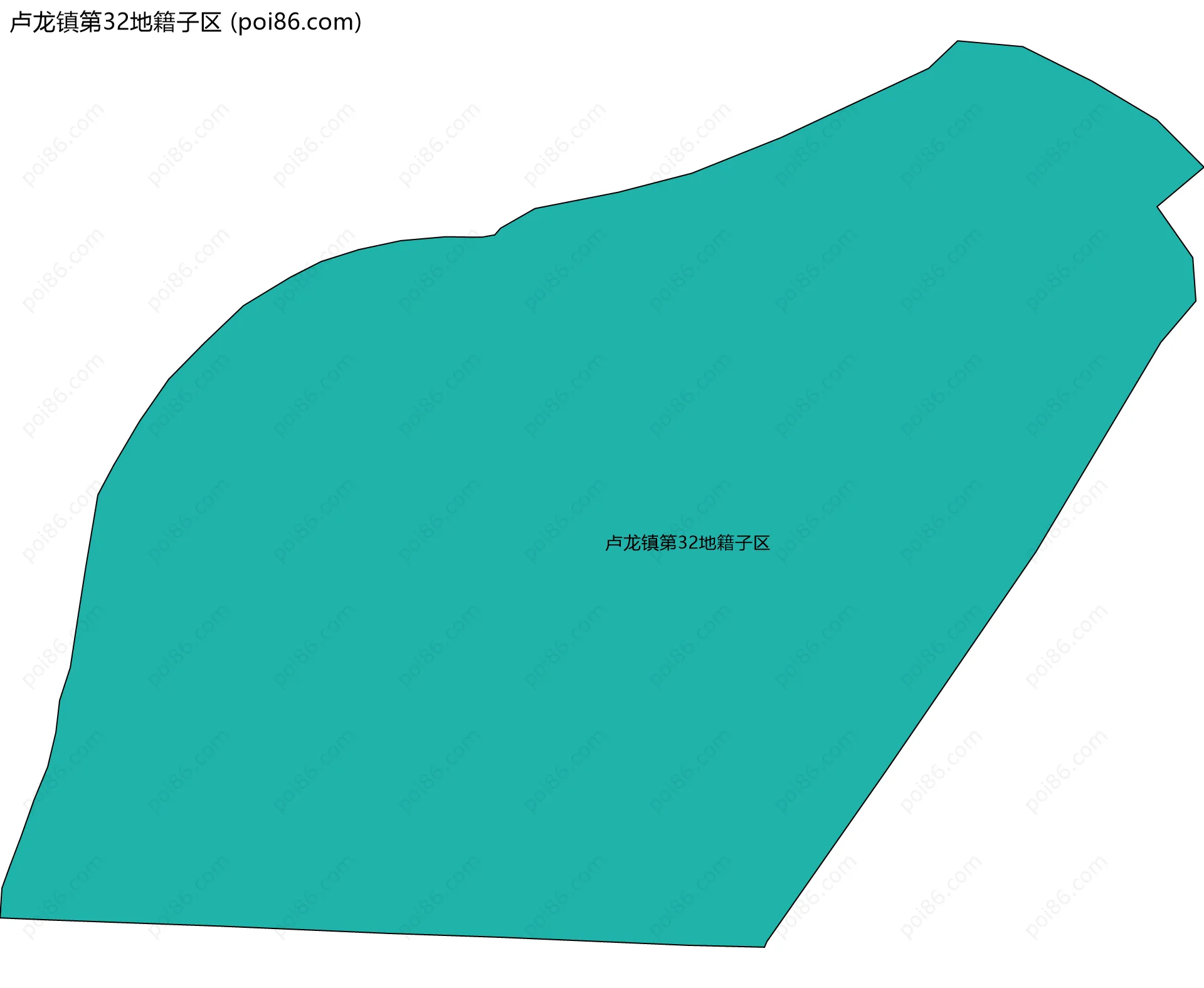 卢龙镇第32地籍子区边界地图