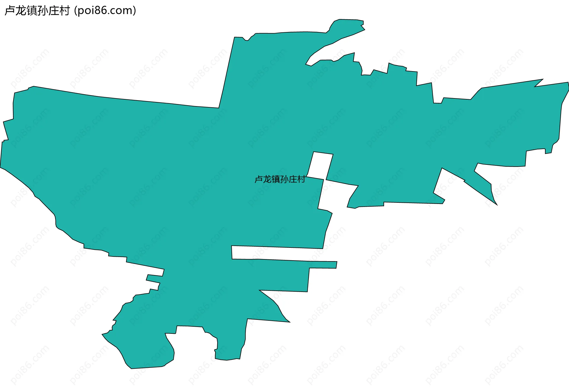 卢龙镇孙庄村边界地图