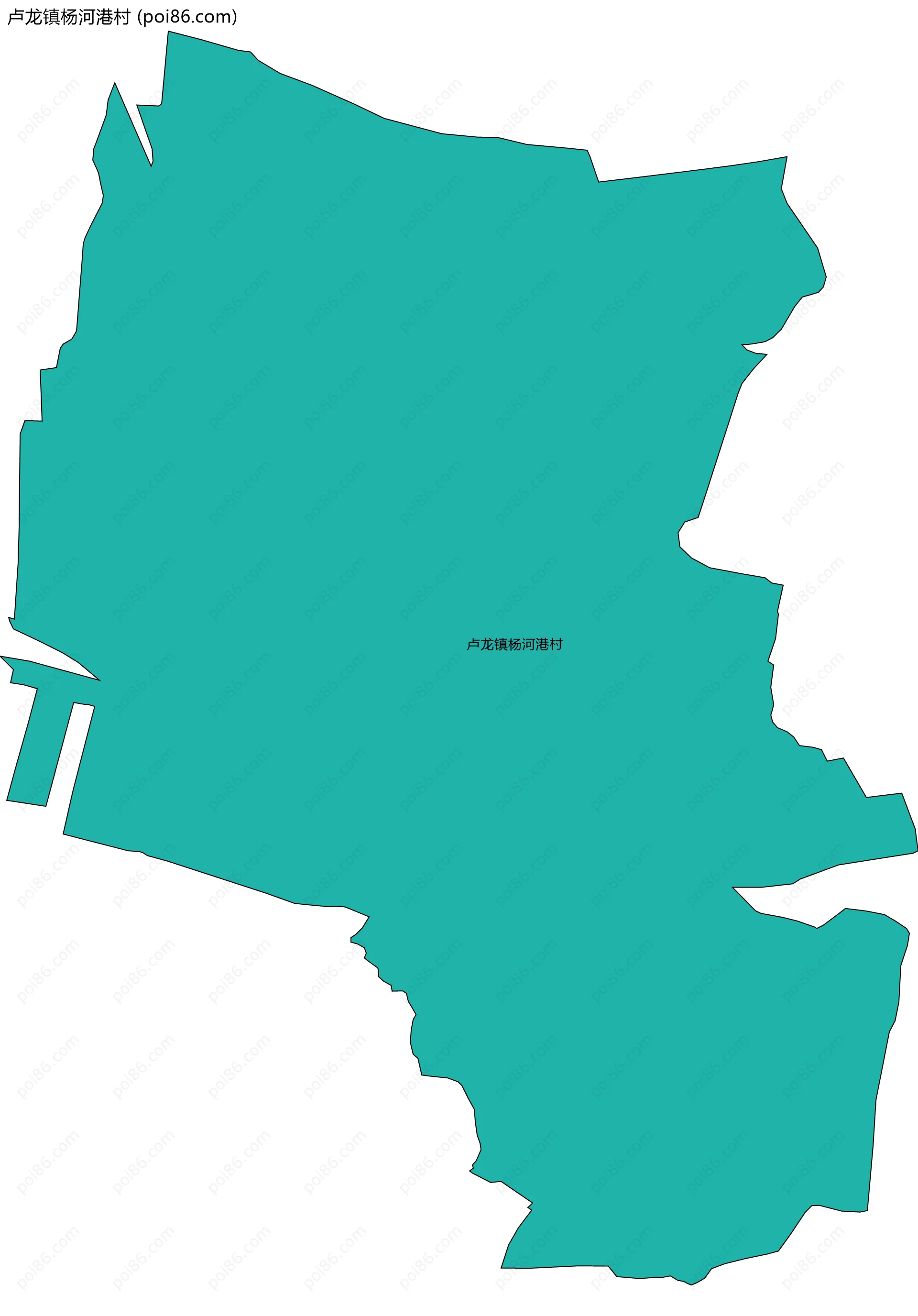 卢龙镇杨河港村边界地图