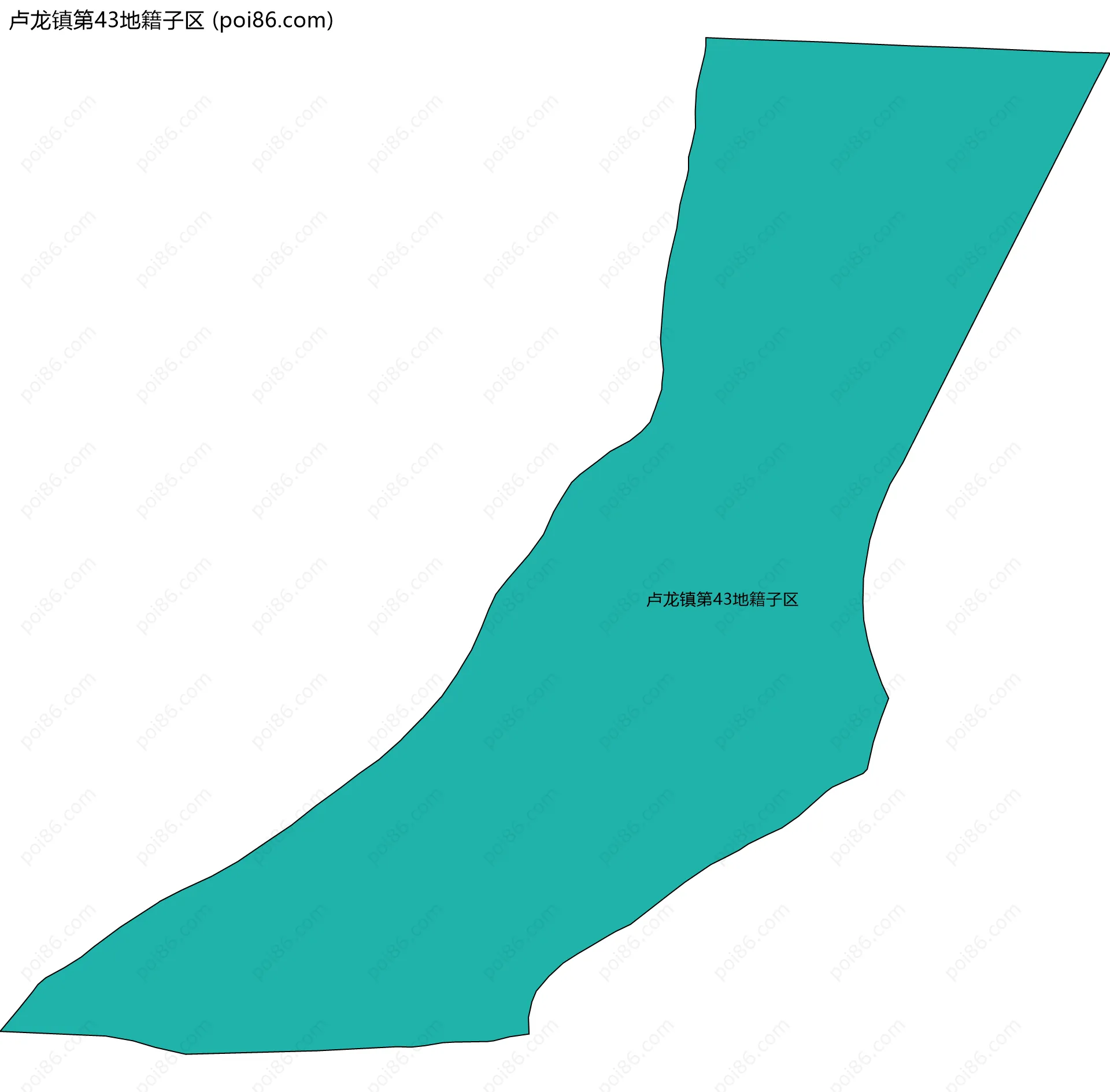 卢龙镇第43地籍子区边界地图