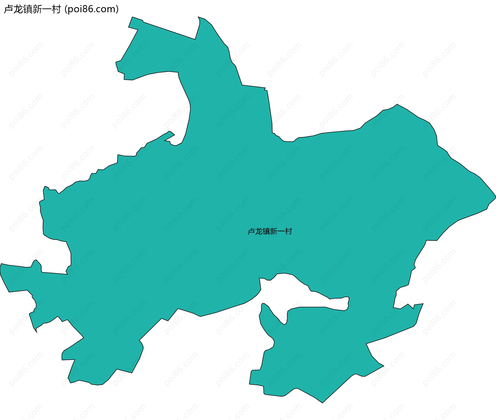 卢龙镇新一村边界地图