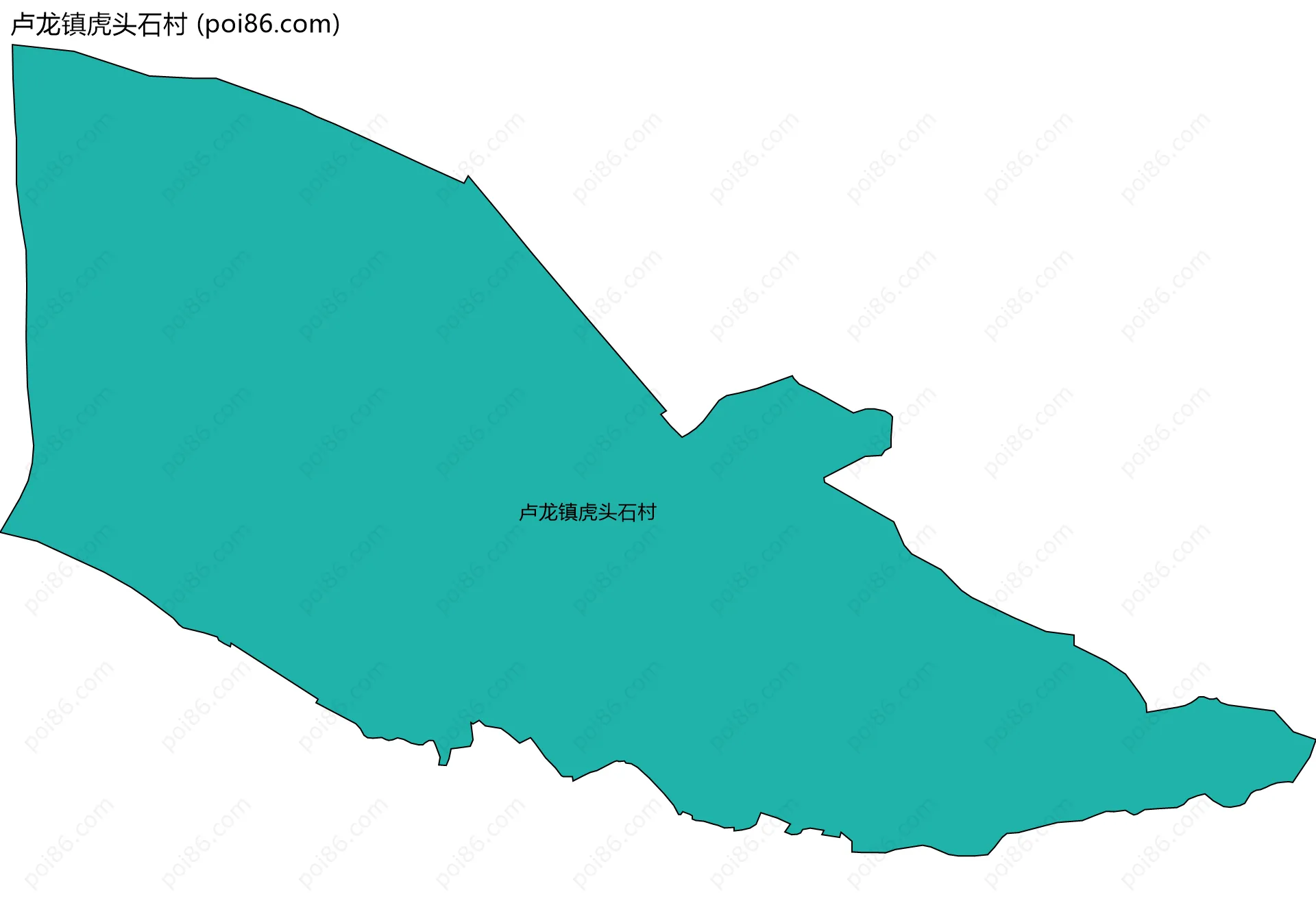 卢龙镇虎头石村边界地图