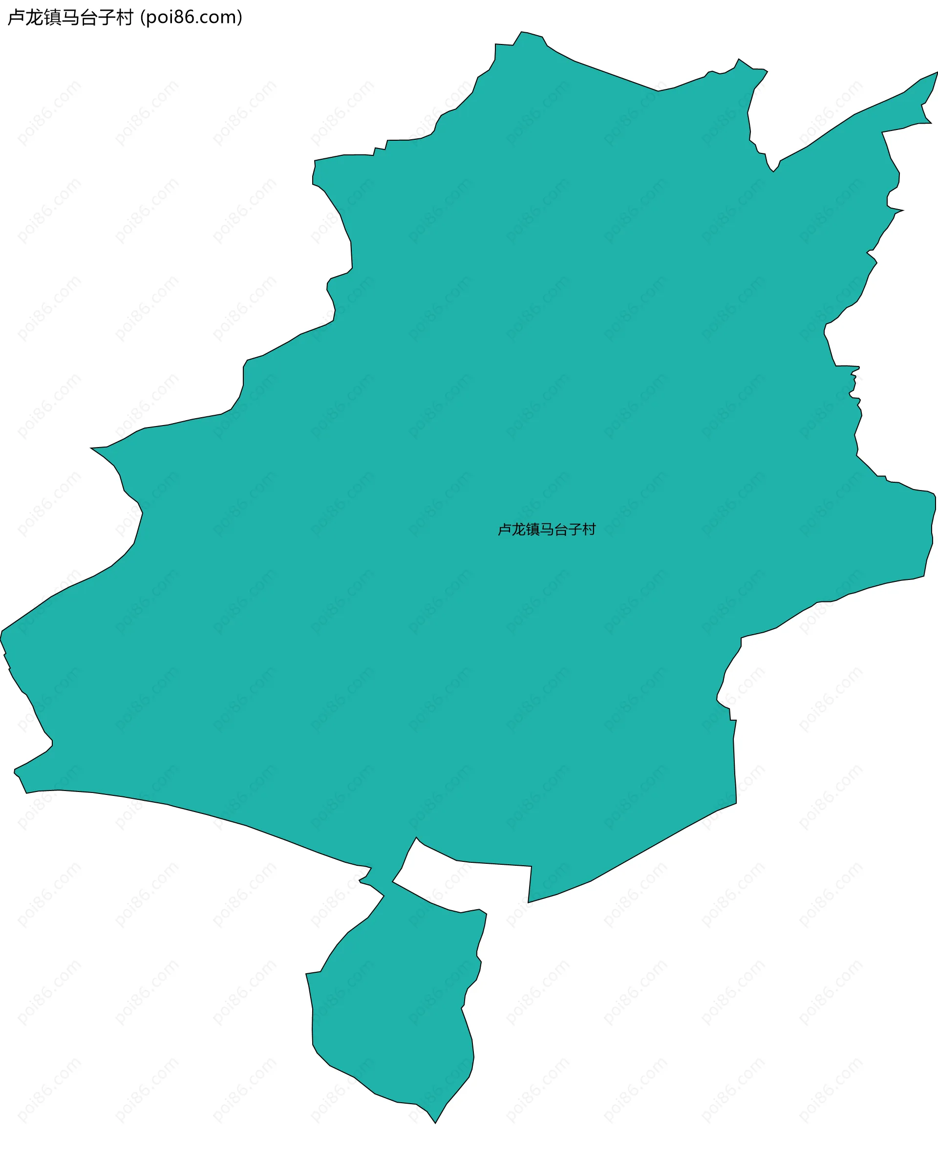 卢龙镇马台子村边界地图