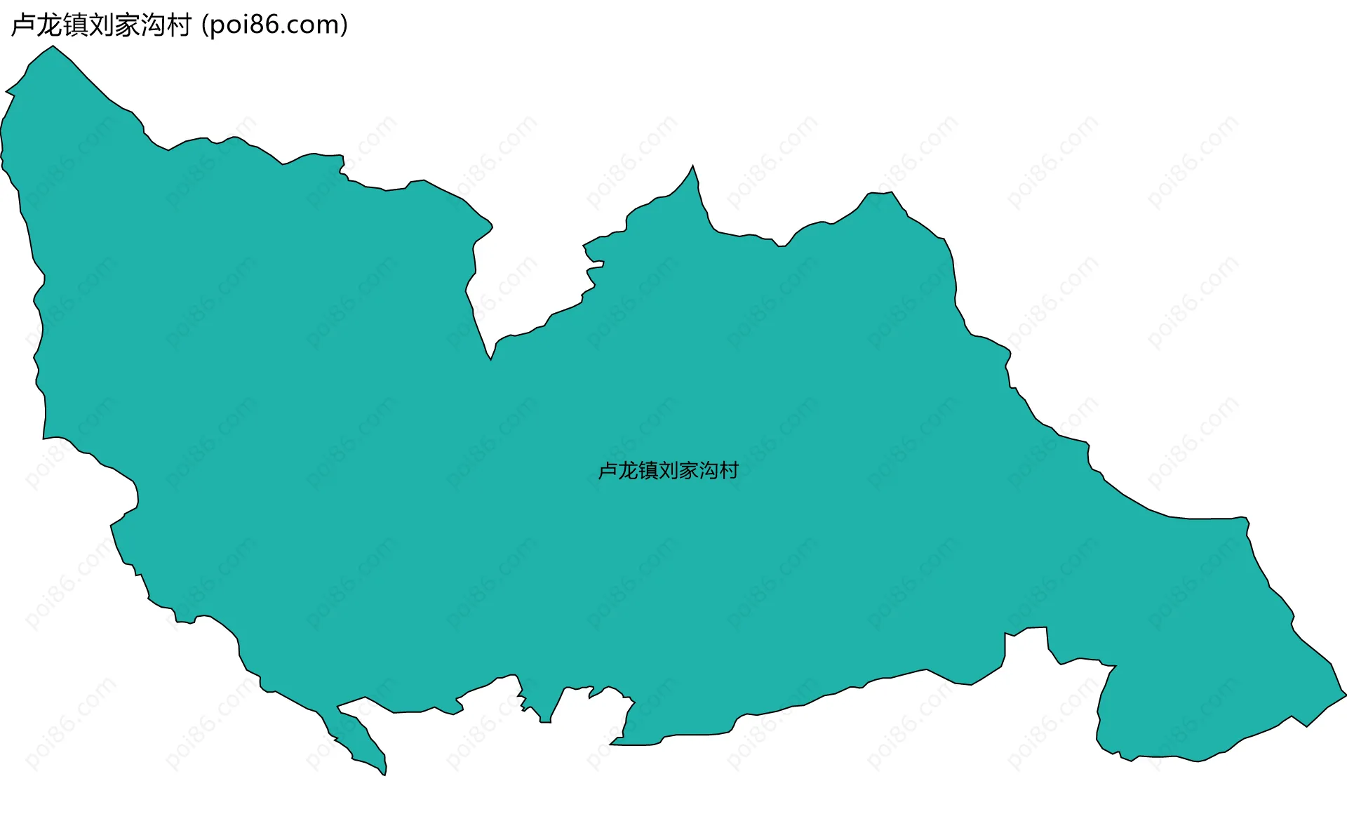 卢龙镇刘家沟村边界地图