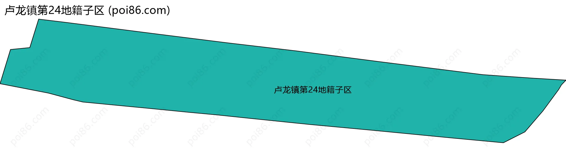 卢龙镇第24地籍子区边界地图