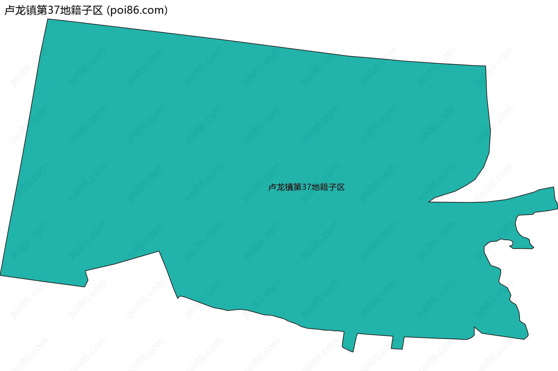 卢龙镇第37地籍子区边界地图