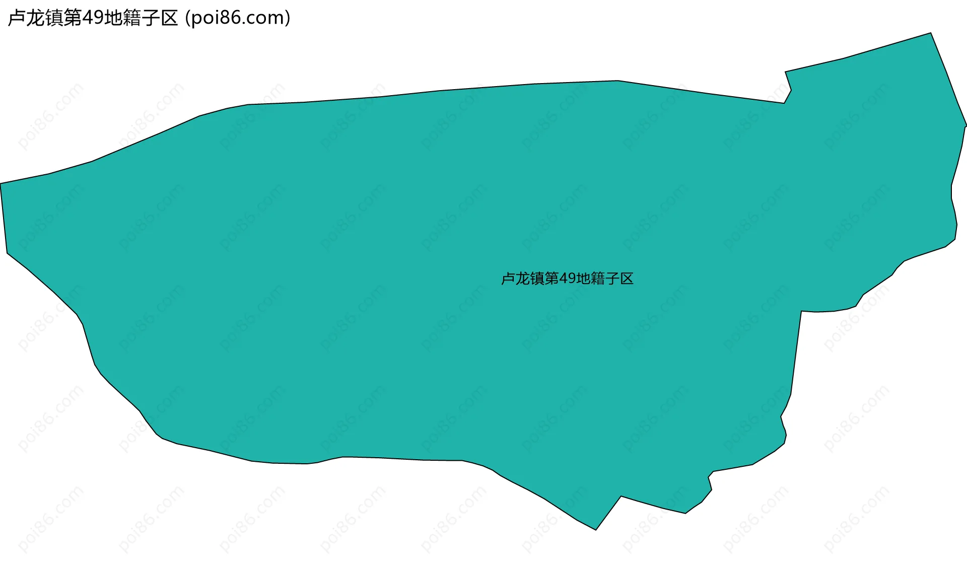 卢龙镇第49地籍子区边界地图