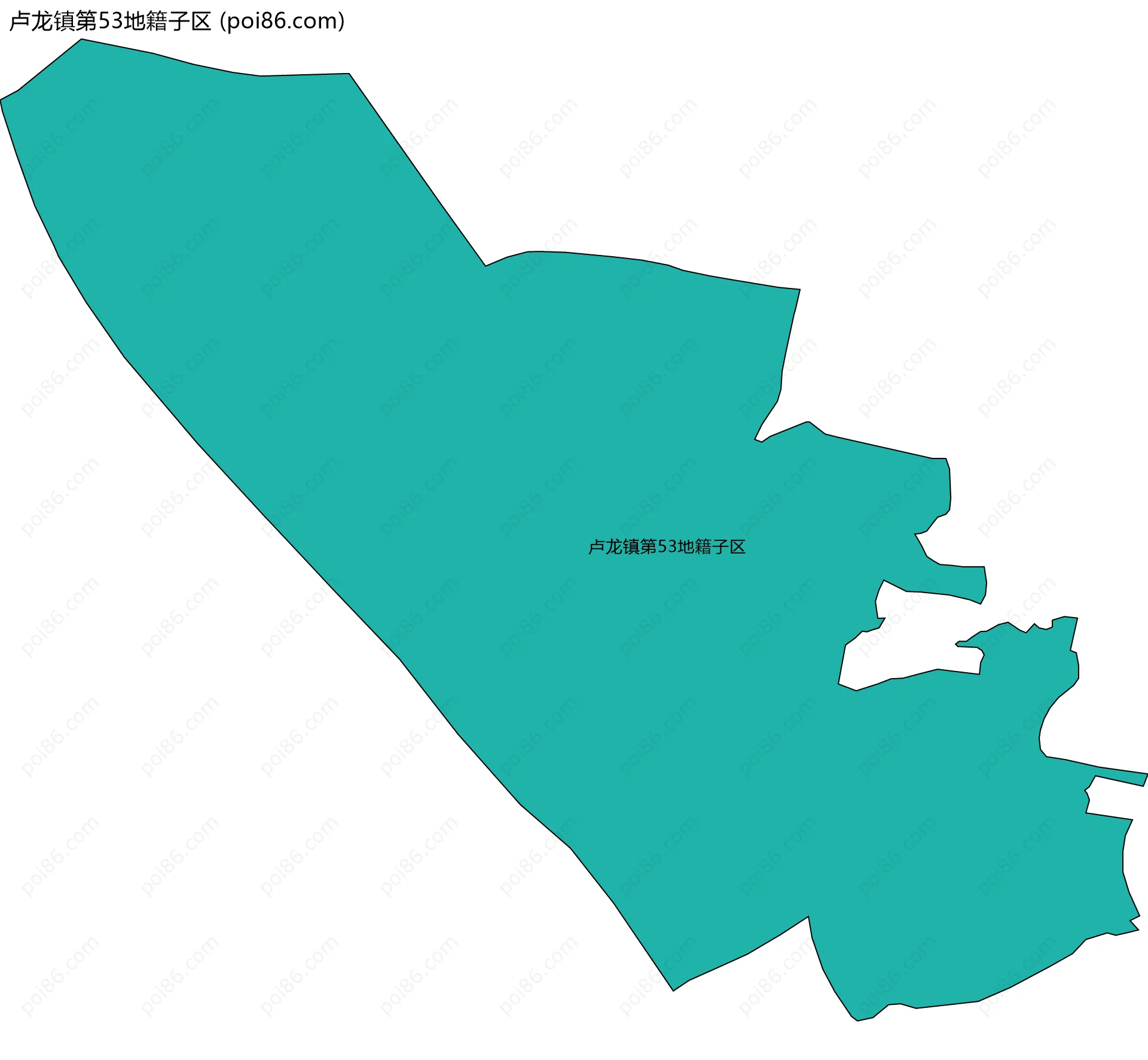 卢龙镇第53地籍子区边界地图