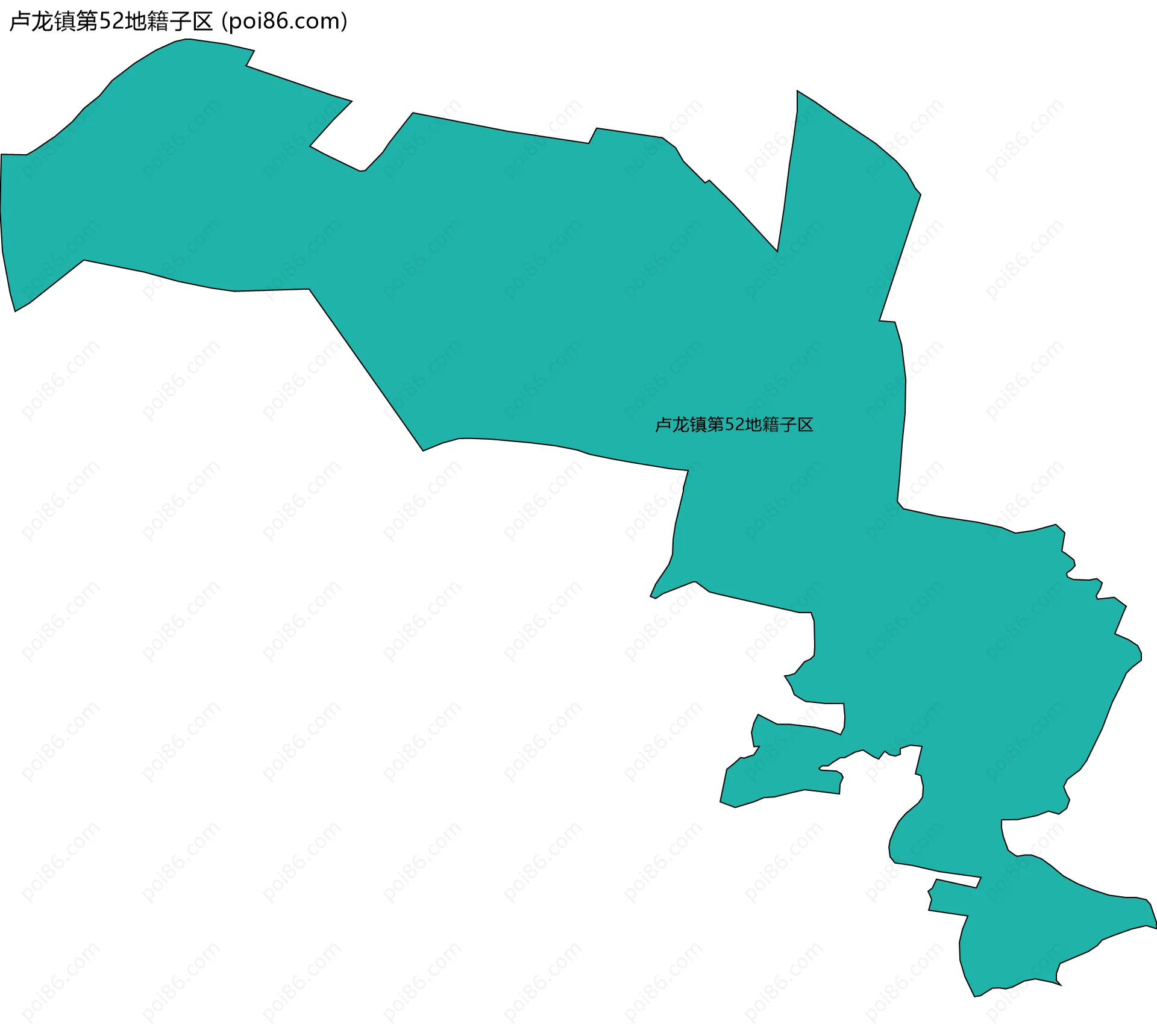 卢龙镇第52地籍子区边界地图