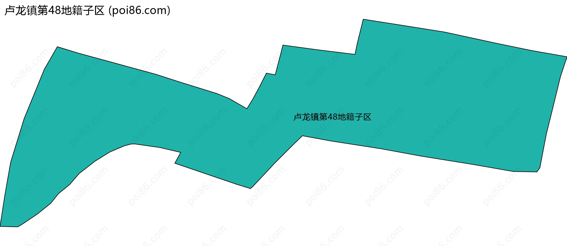 卢龙镇第48地籍子区边界地图