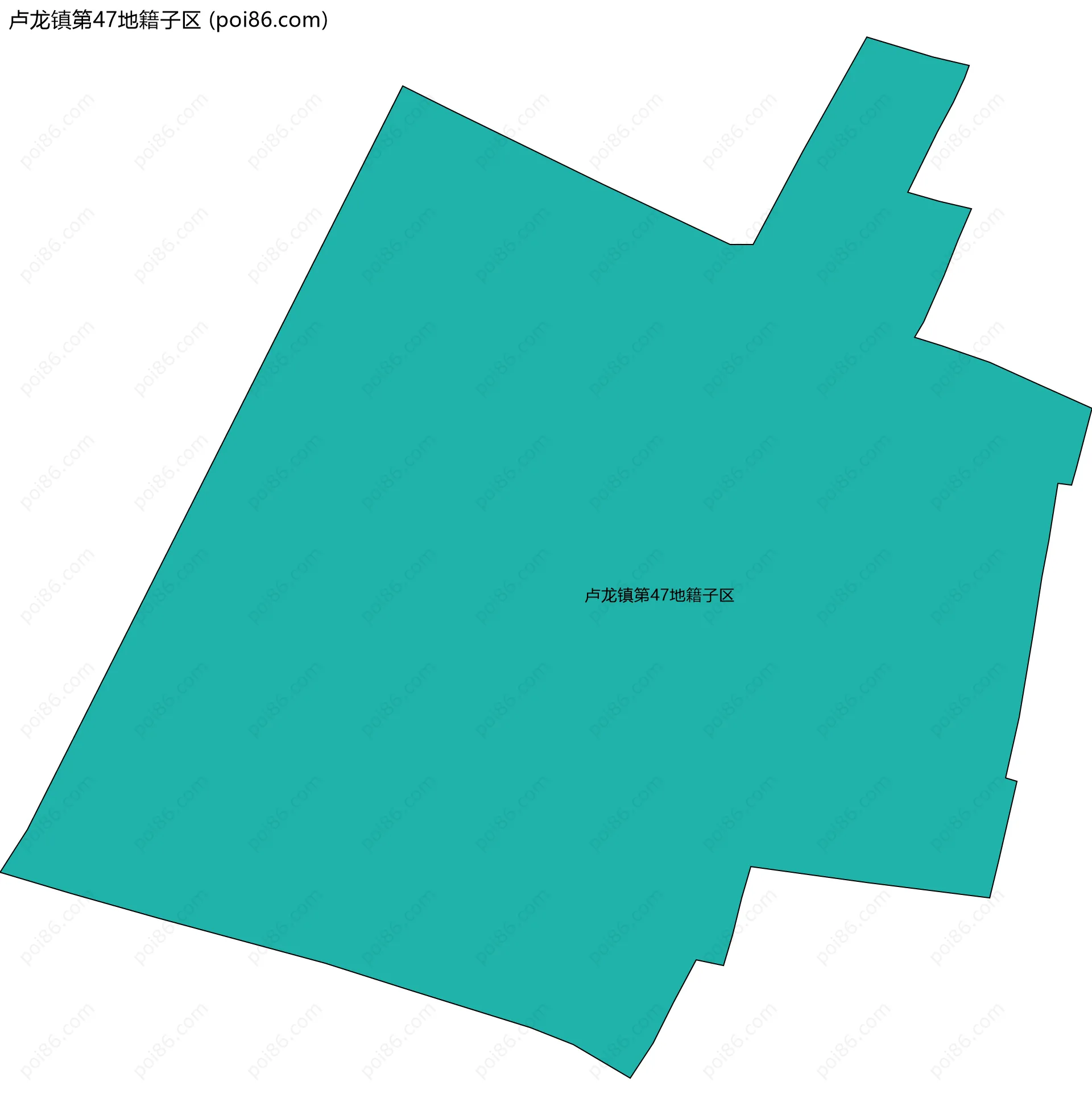 卢龙镇第47地籍子区边界地图
