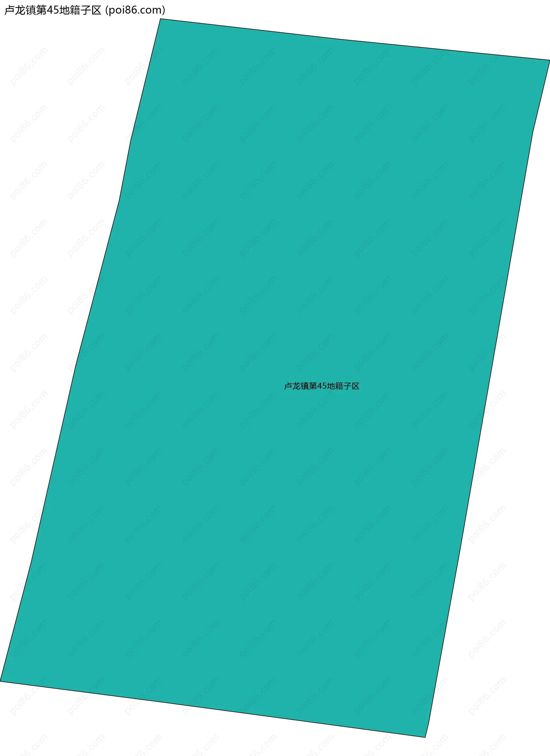 卢龙镇第45地籍子区边界地图