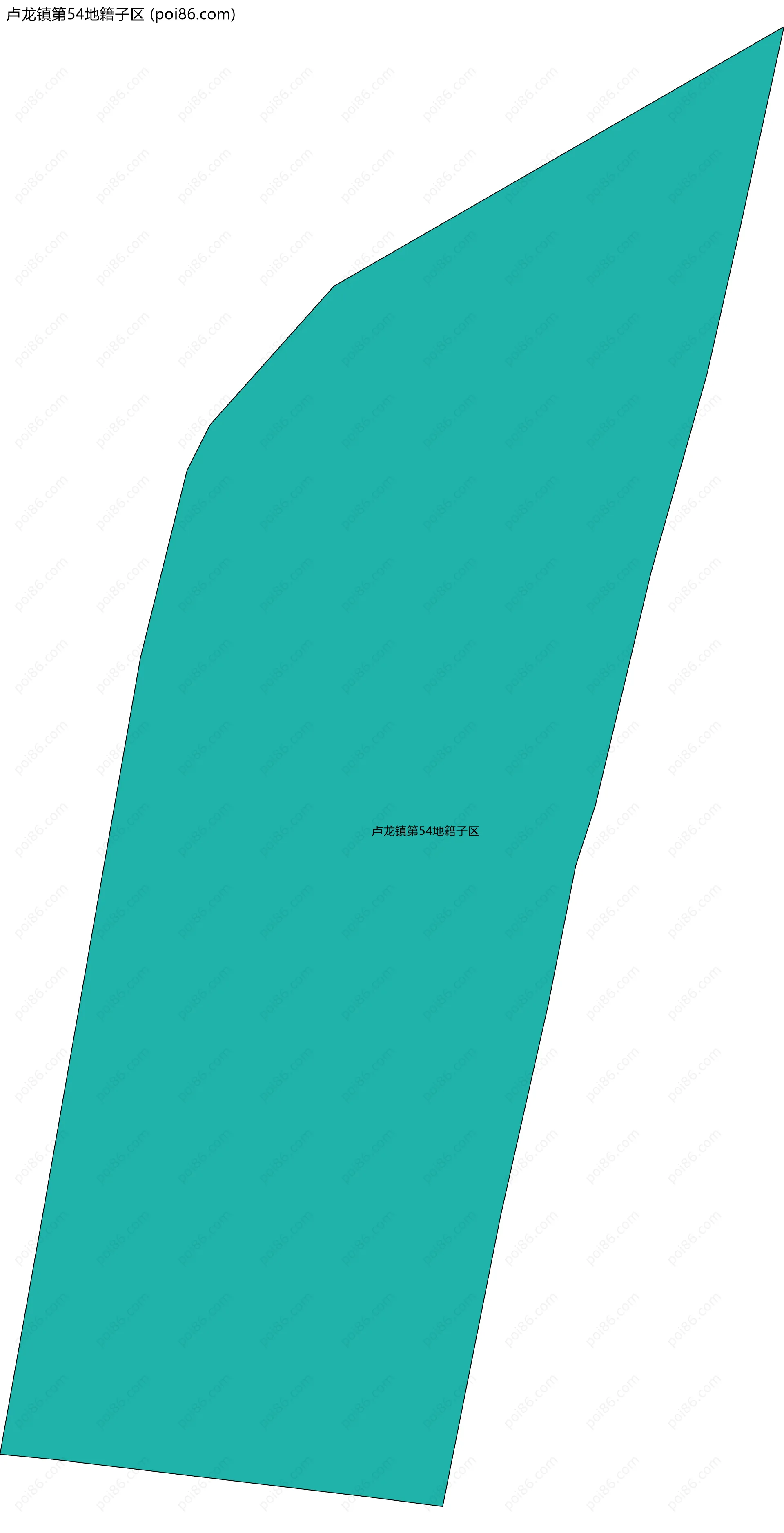 卢龙镇第54地籍子区边界地图