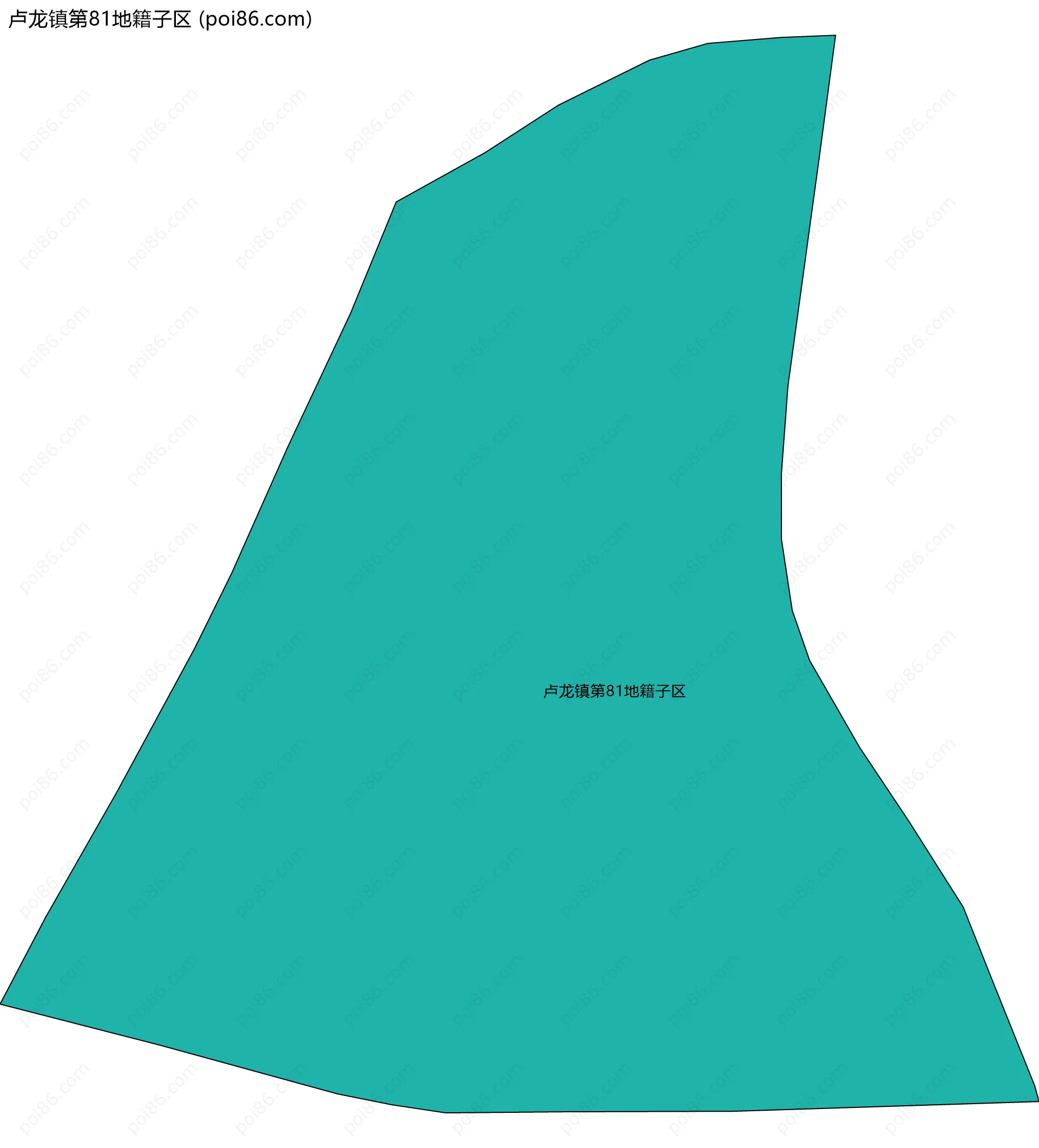 卢龙镇第81地籍子区边界地图