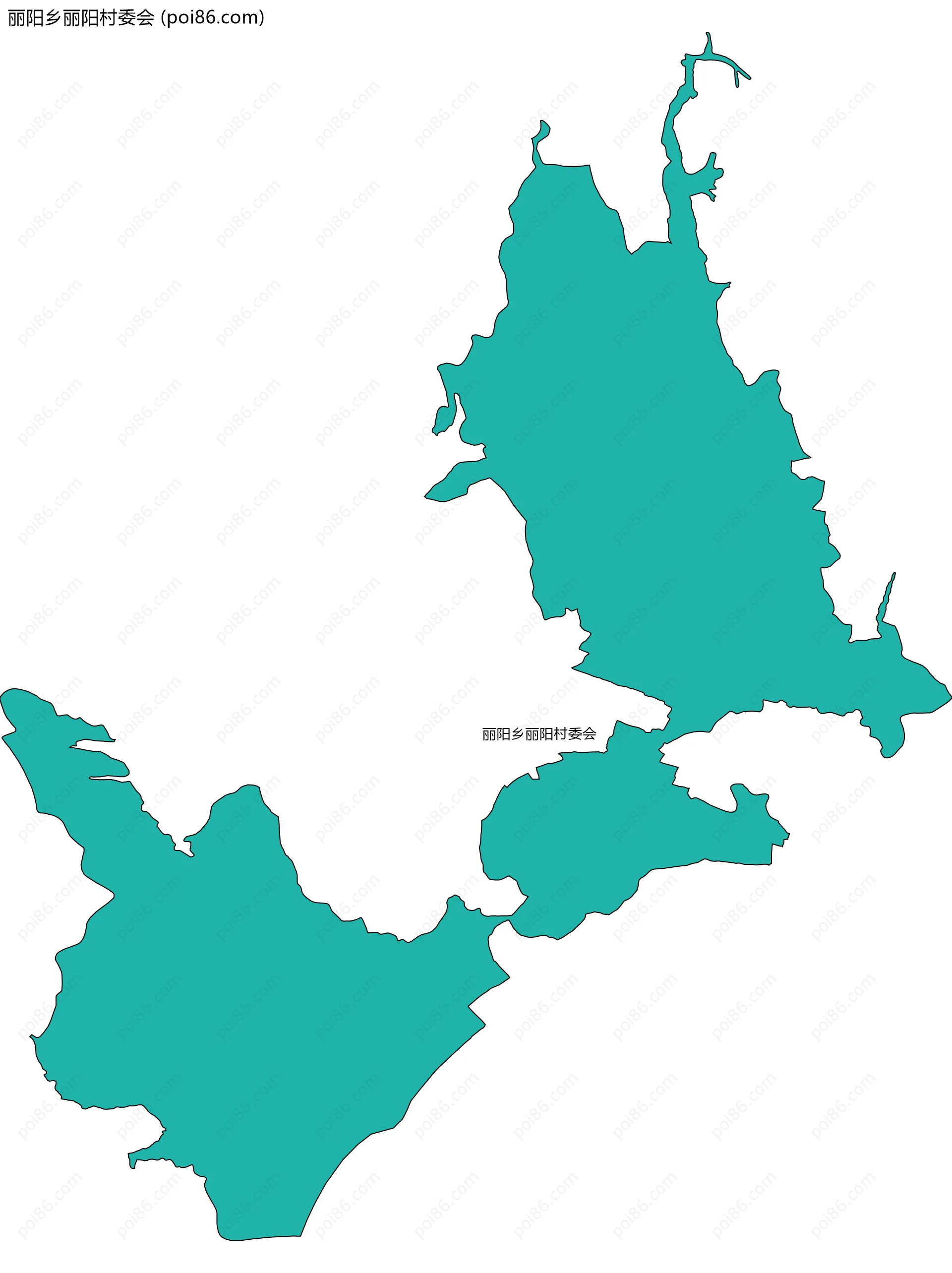 丽阳乡丽阳村委会边界地图