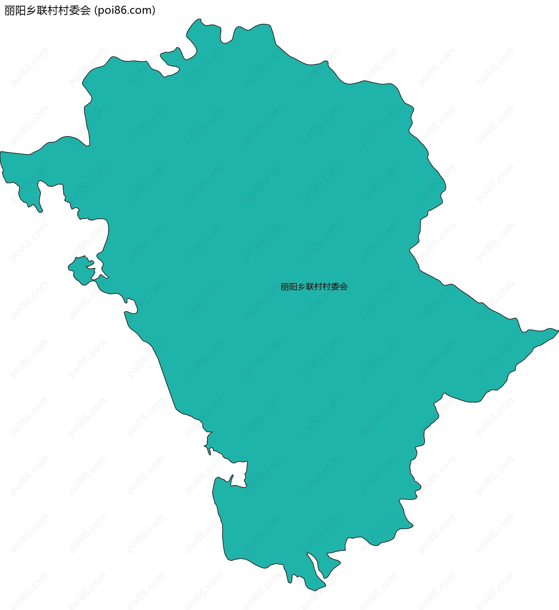 丽阳乡联村村委会边界地图