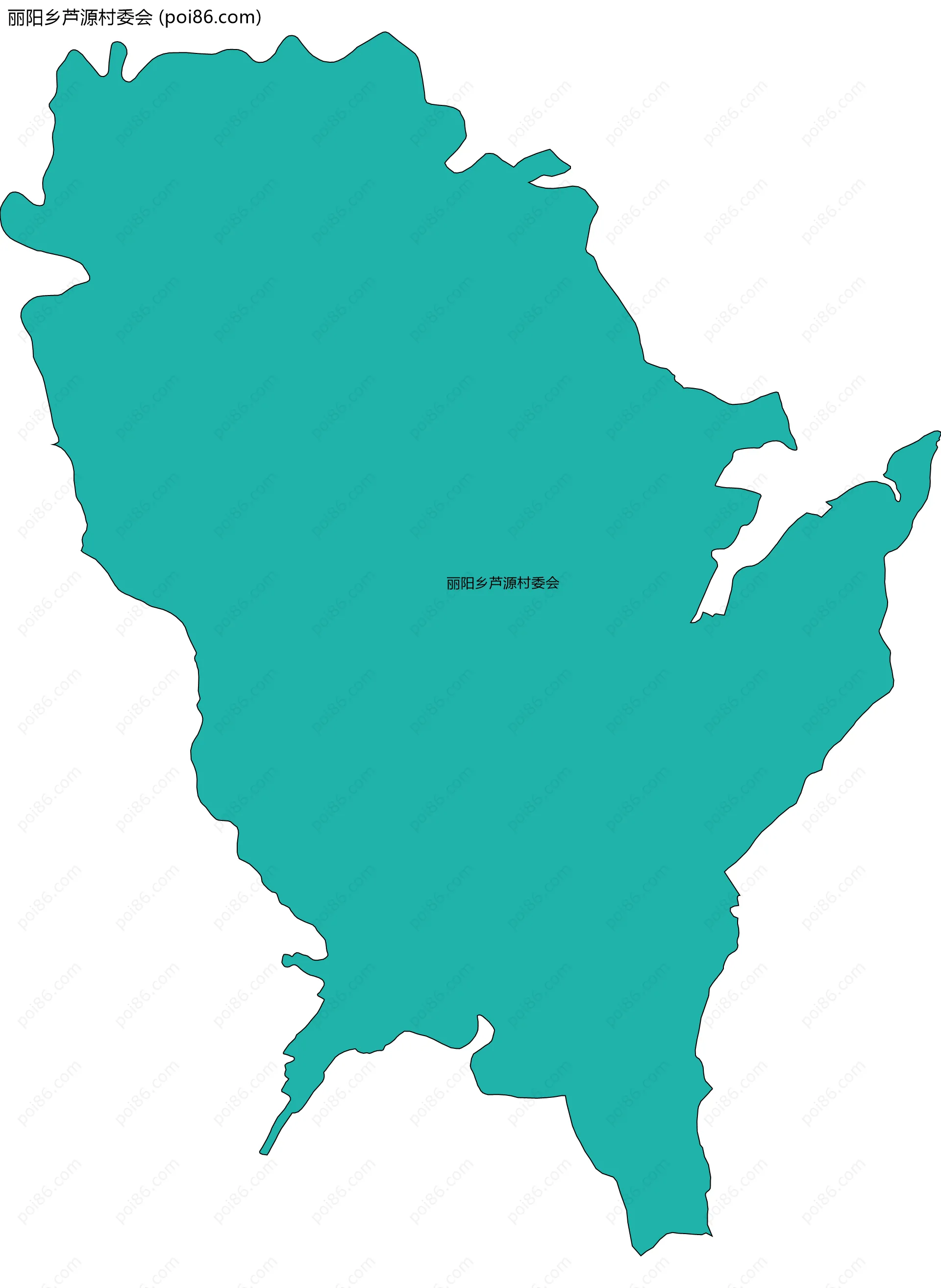 丽阳乡芦源村委会边界地图