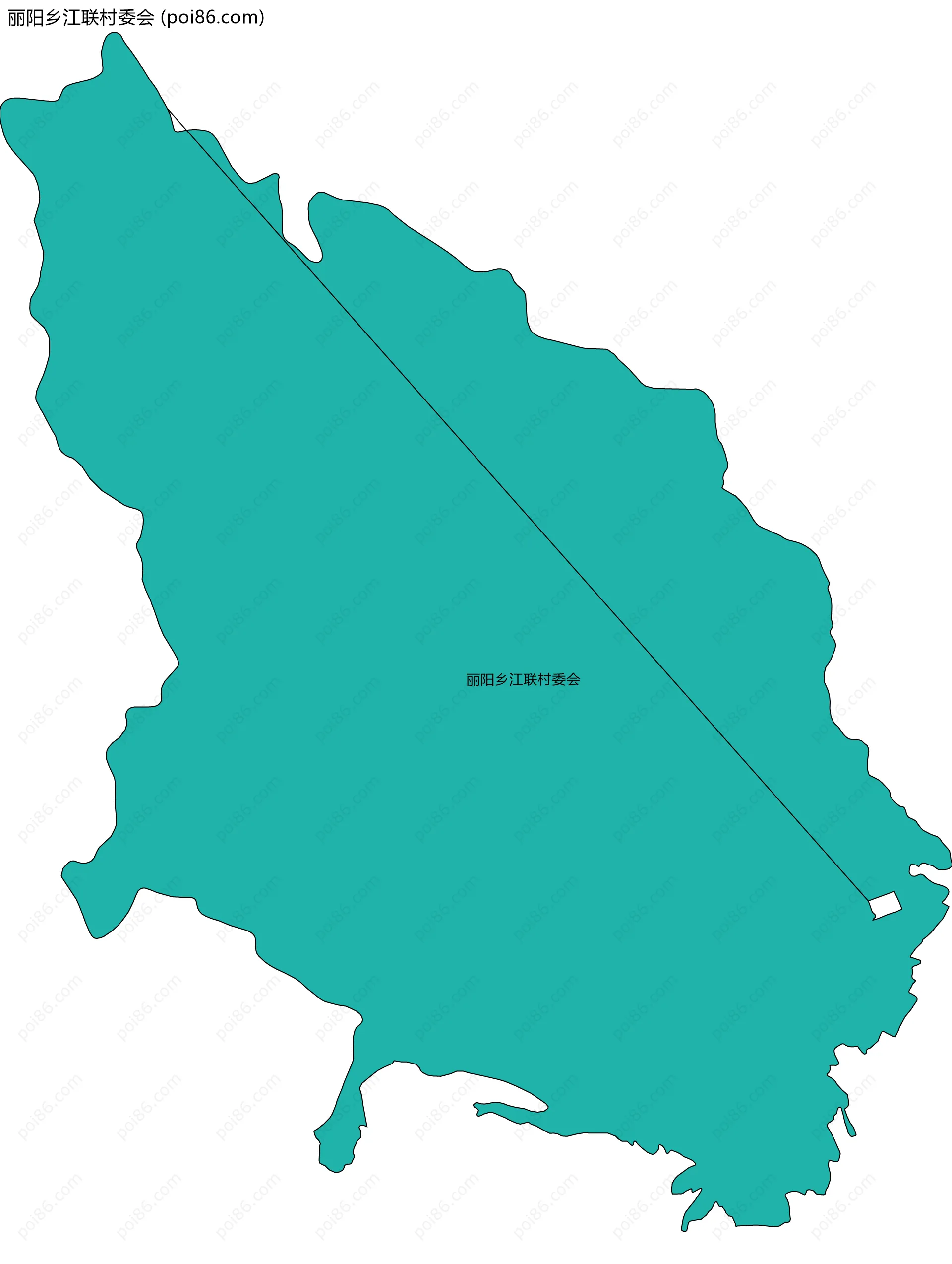 丽阳乡江联村委会边界地图