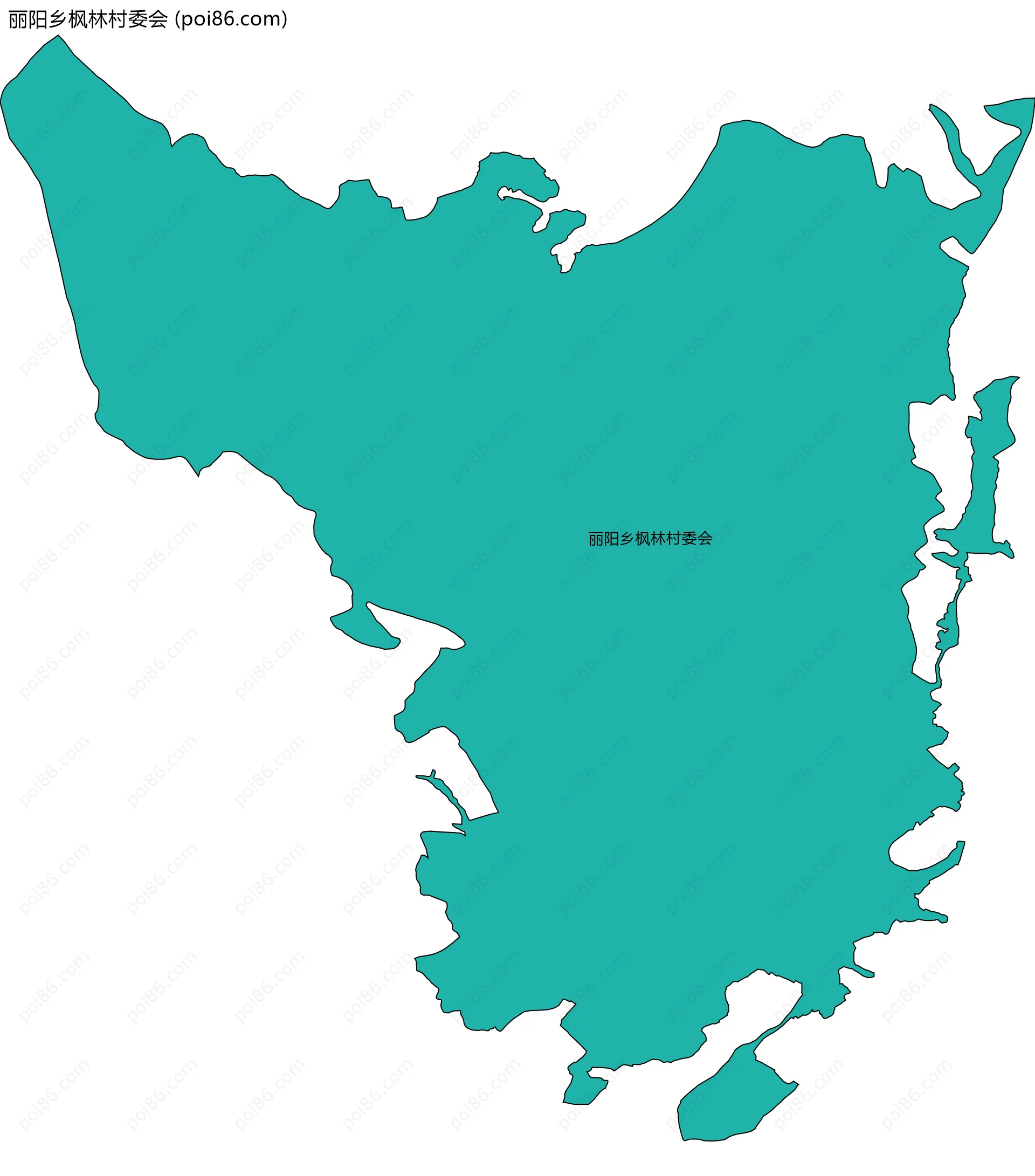 丽阳乡枫林村委会边界地图