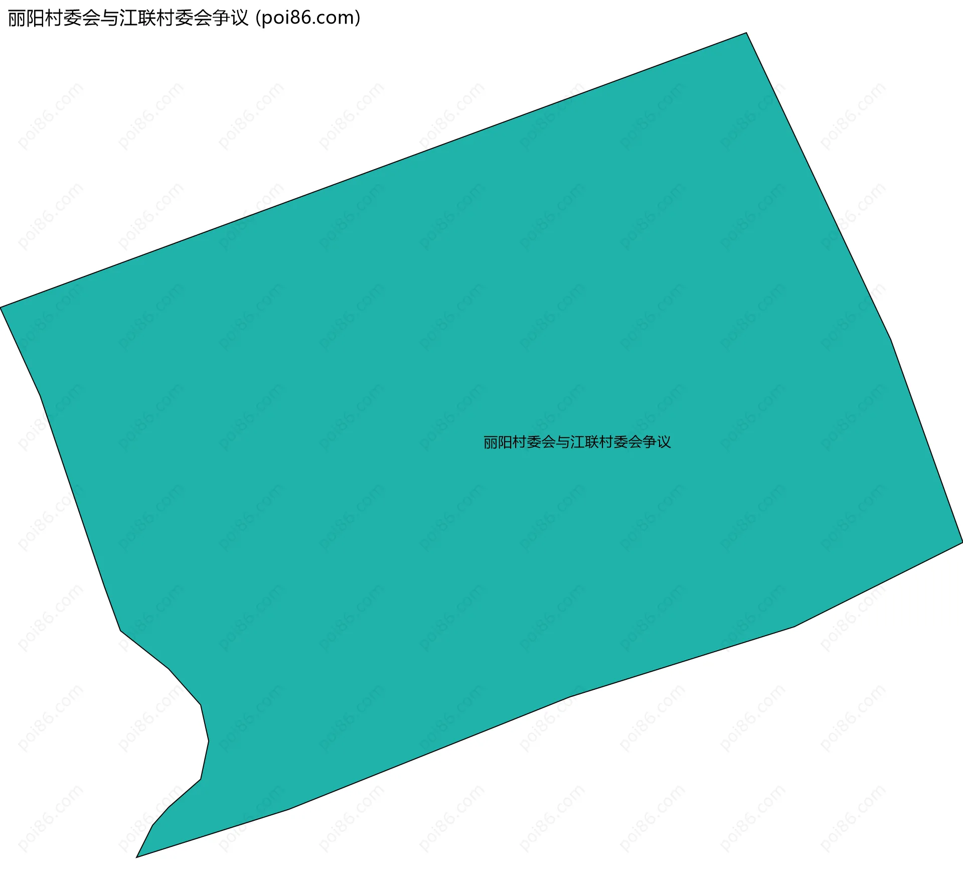 丽阳村委会与江联村委会争议边界地图