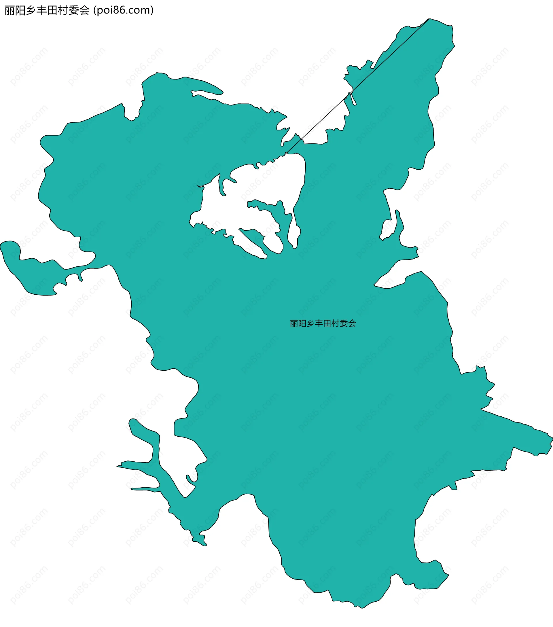 丽阳乡丰田村委会边界地图