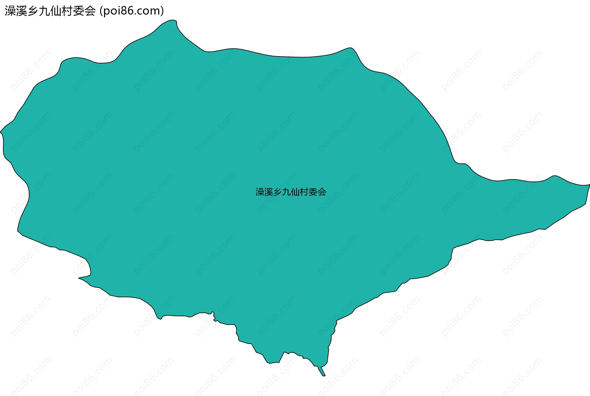 澡溪乡九仙村委会边界地图