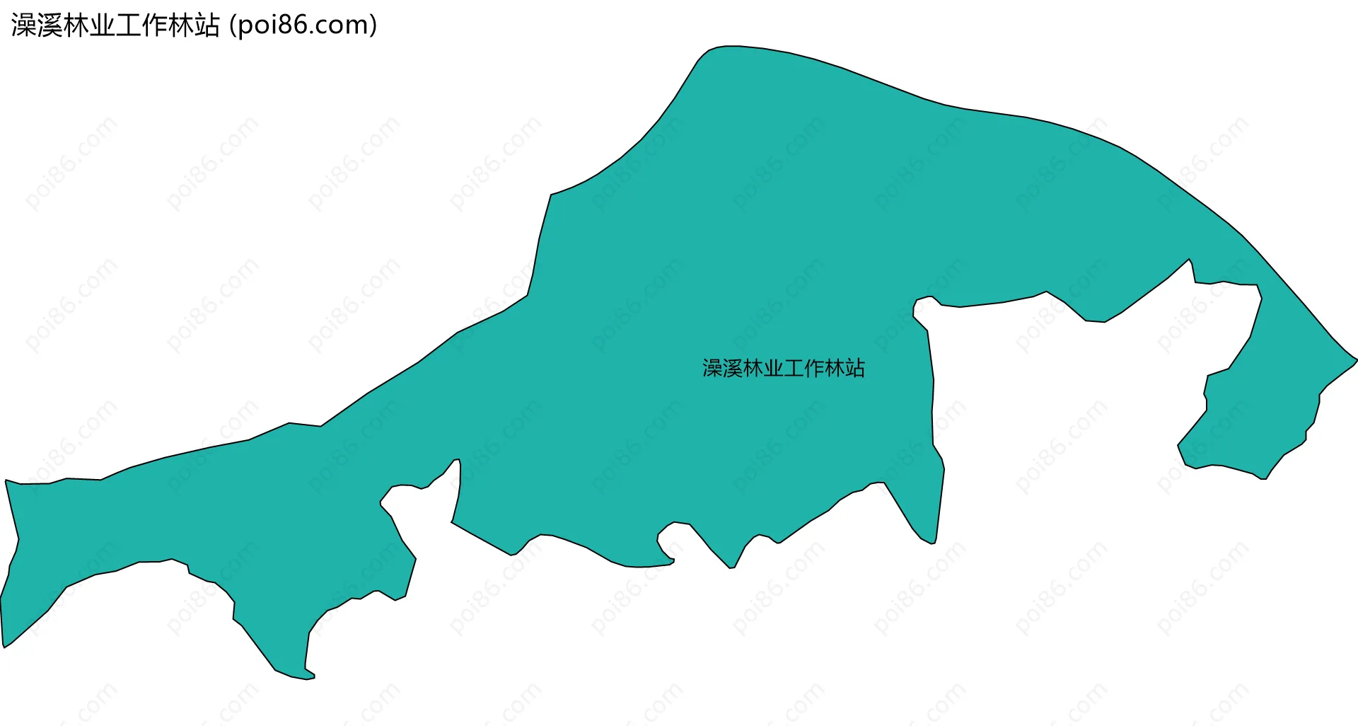 澡溪林业工作林站边界地图